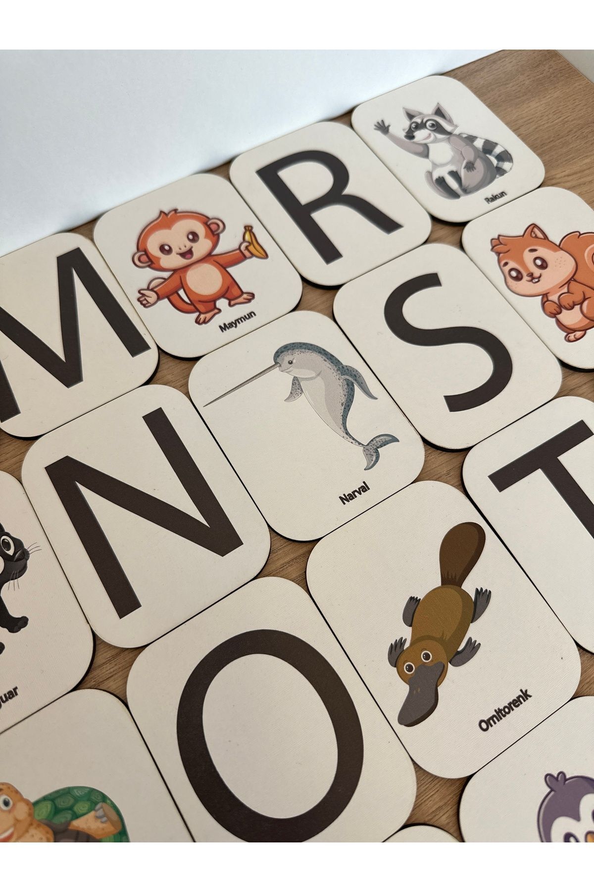 Karter İnovasyon Harf hayvan Eşleme Kartı, Eğitici Oyuncak, Montessori Eğitim Oyuncak, Motor Zeka Oyuncak fotoğrafı 3 (önizleme)