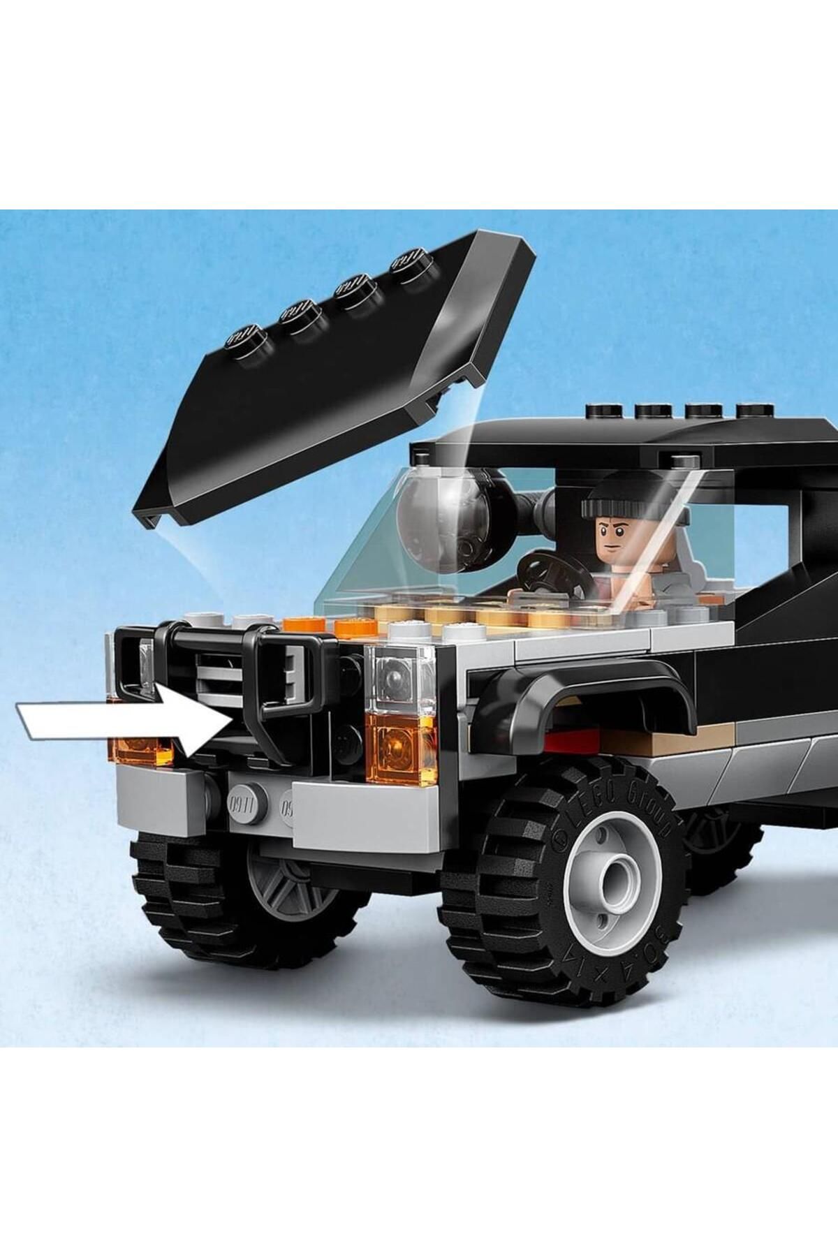 LEGO-Triceratops Pickup Truck Ambush Jurassic World 76950 Play Paper 5