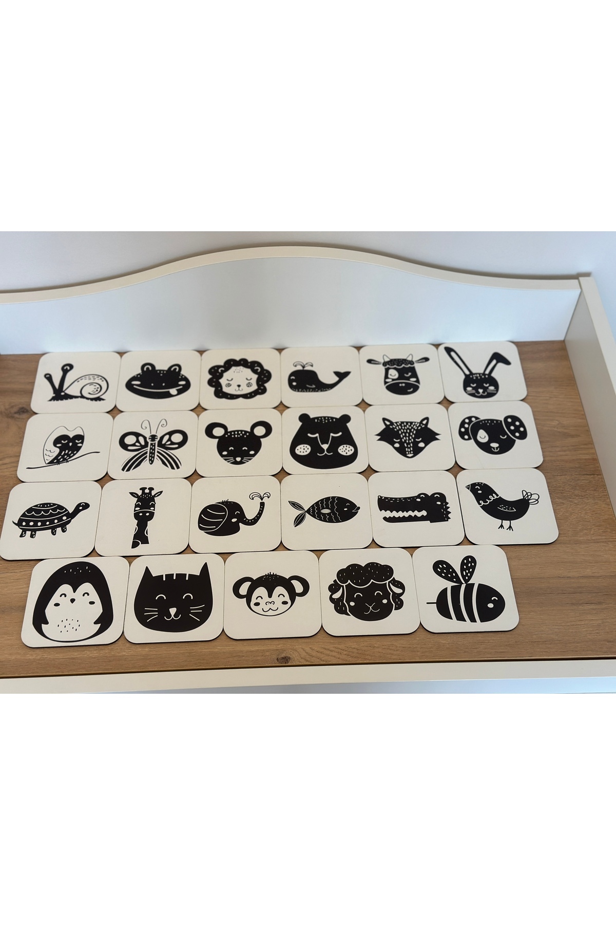 Karter İnovasyon Bebeğimin Ahşap Ilk Zeka Kartları Flaş Kart Flash Cards Bebek Zeka Kartları İlk Zeka Kartları fotoğrafı 3 (önizleme)