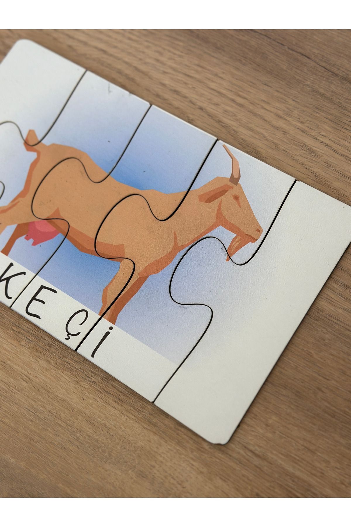 Karter İnovasyon Hayvanlar Öğrenme Eşleme Puzzle Kartı, Puzzle Eğitici Oyuncak, Montessori Eğitim Oyuncak, Motor Zeka fotoğrafı 4 (önizleme)