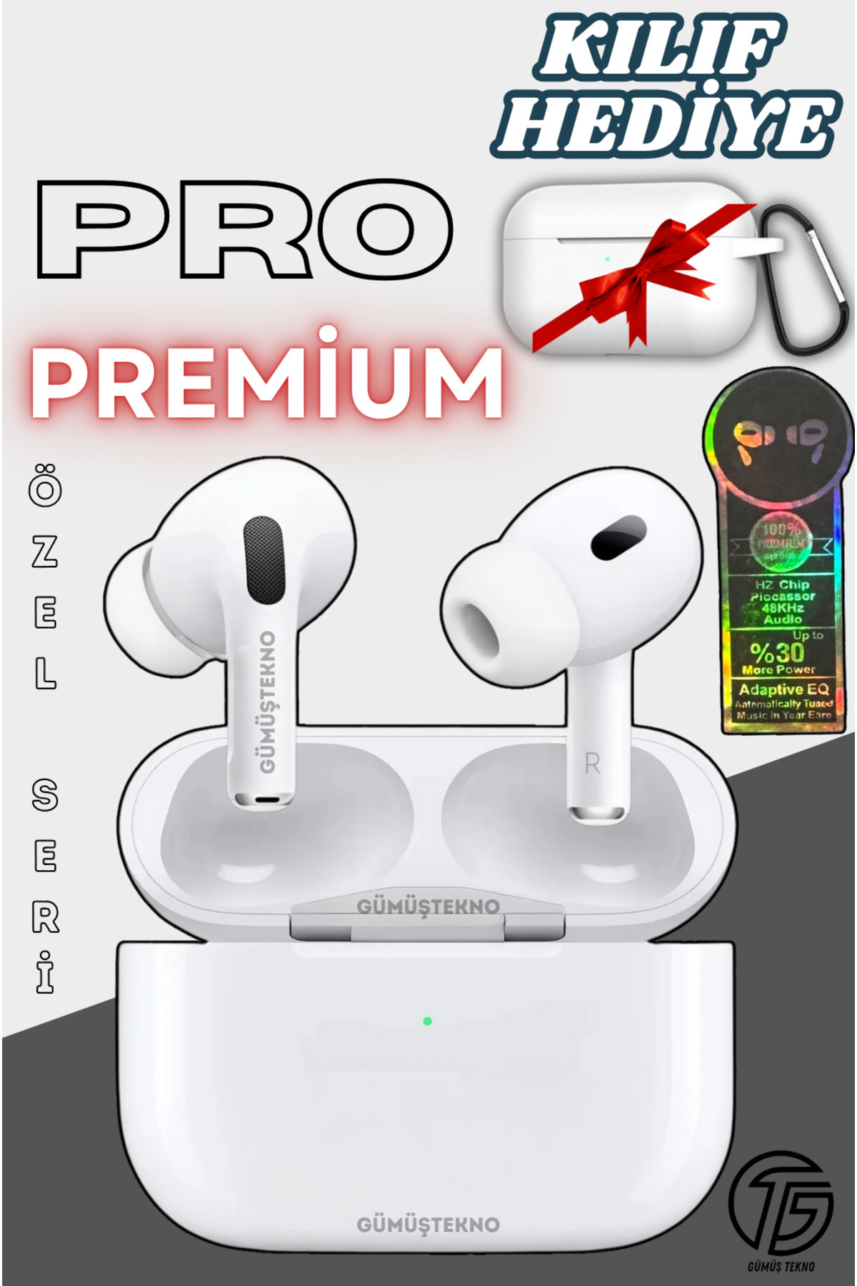 Wireless Bluetooth Earphone with Air Pro Charging Box High Bass Iphone-android Compatible Case Gift