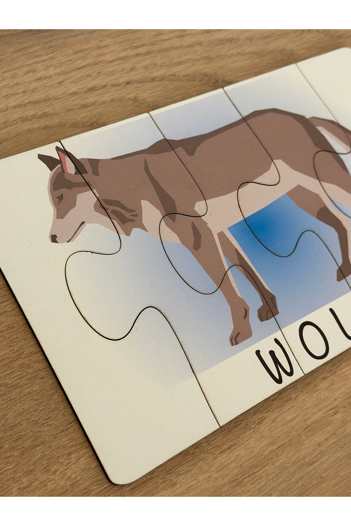 Karter İnovasyon İngilizce Hayvanlar Öğrenme Eşleme Puzzle Kartı, Puzzle Eğitici Oyuncak, Montessori Eğitim Oyuncak fotoğrafı 4 (önizleme)