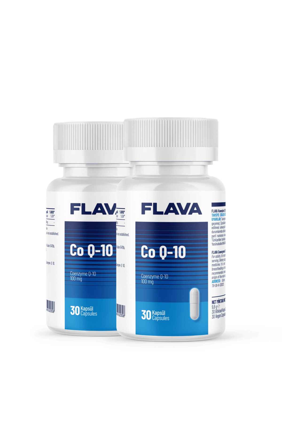 FLAVA Coenzyme Q 10 - 30 Kapsül X 2 Adet