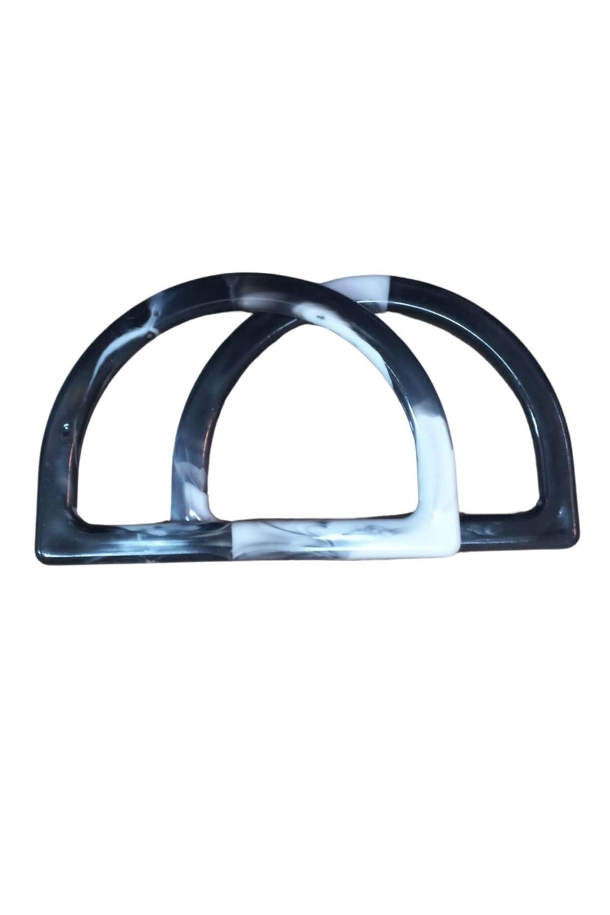Tunastore Çanta Sapı D Model Siyah-Beyaz 12,5 cm