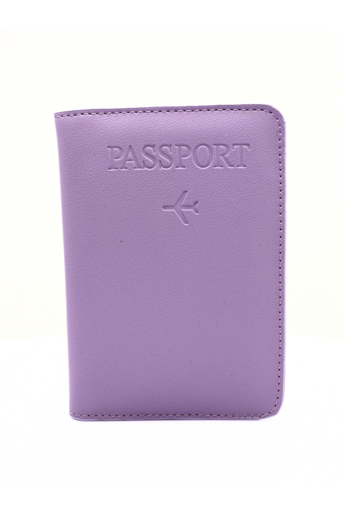 GUZZYLife-Vegan Leather Credit Card Holder Lilac Passport Case with Money Compartment Passport Holder 4