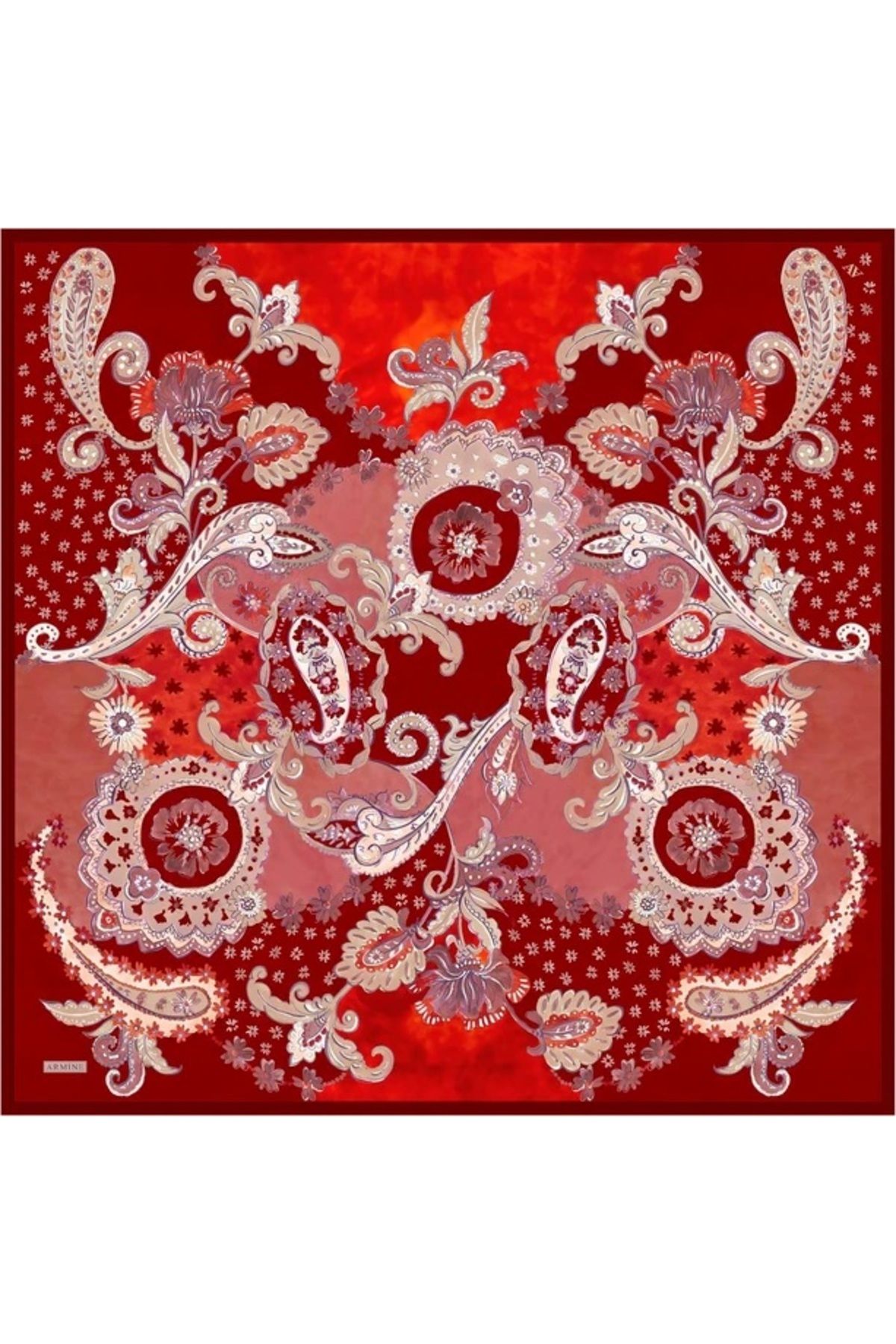 Armine-50 Twill Silk Scarf 9338D 4