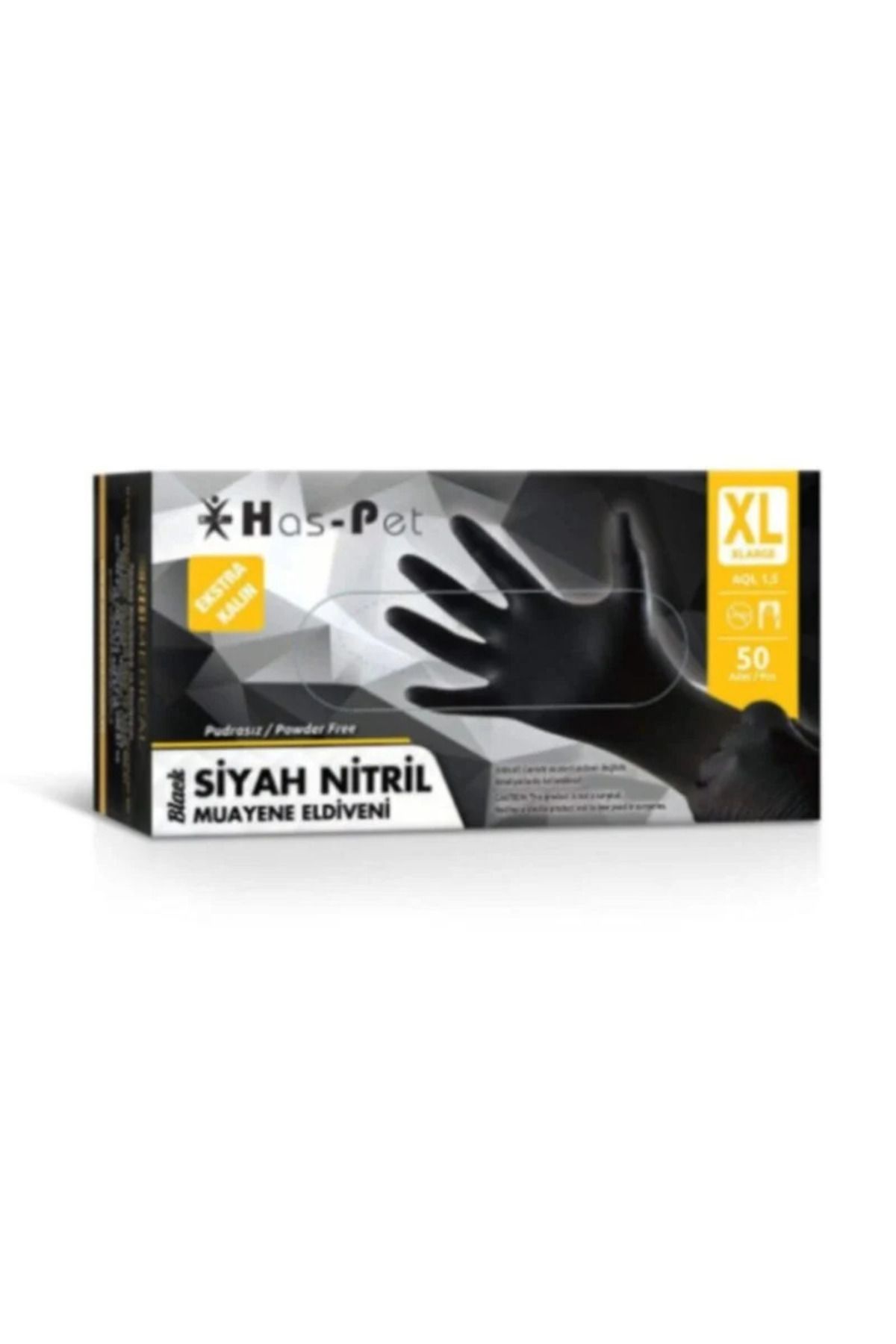 KUMSAL NİTRİL SİYAH KALIN ELDİVEN XLARGE