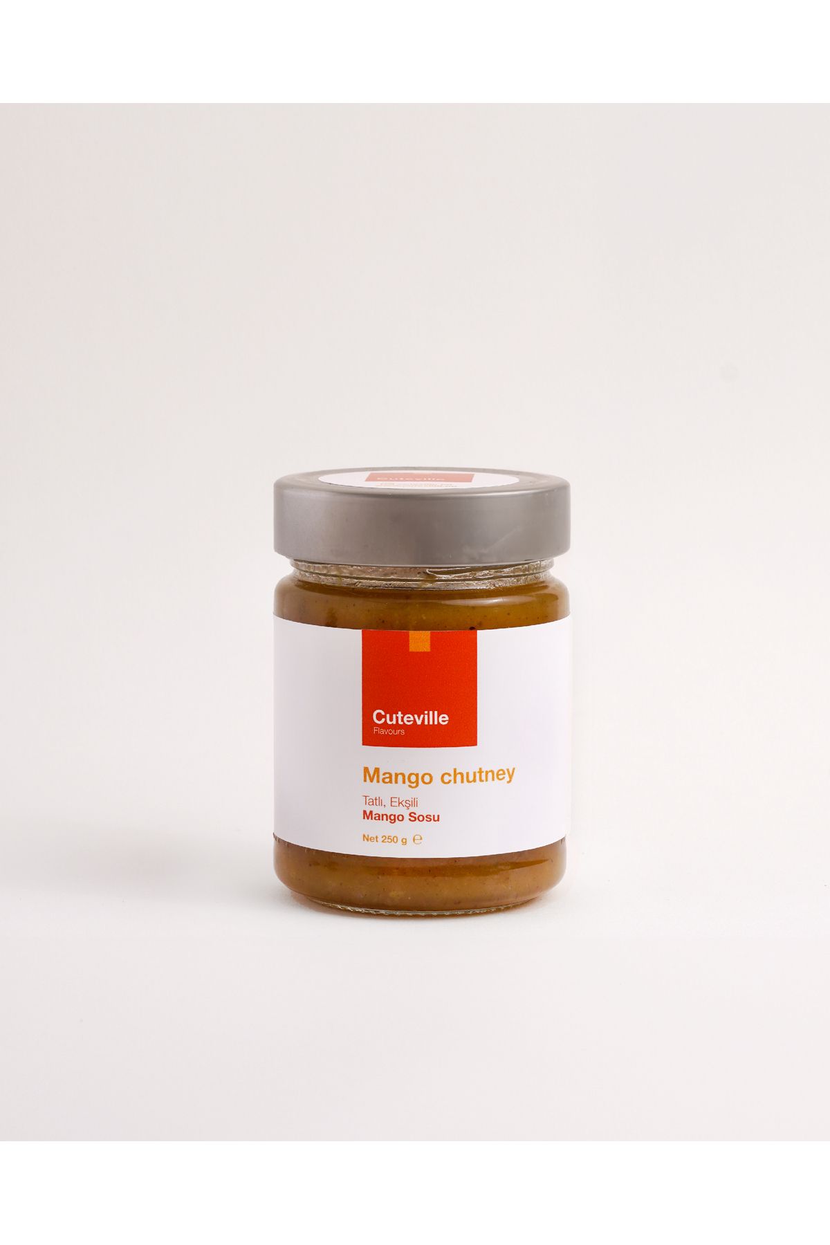 Cuteville Flavours Mango Chutney – Tatlı, Ekşi Ve Baharatlı Sos (CAM KAVANOZ, 250 G)