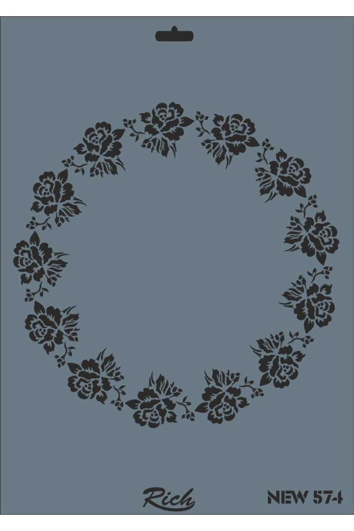 feifei Rich New Seri N-574 Stencil 35x25 Cm