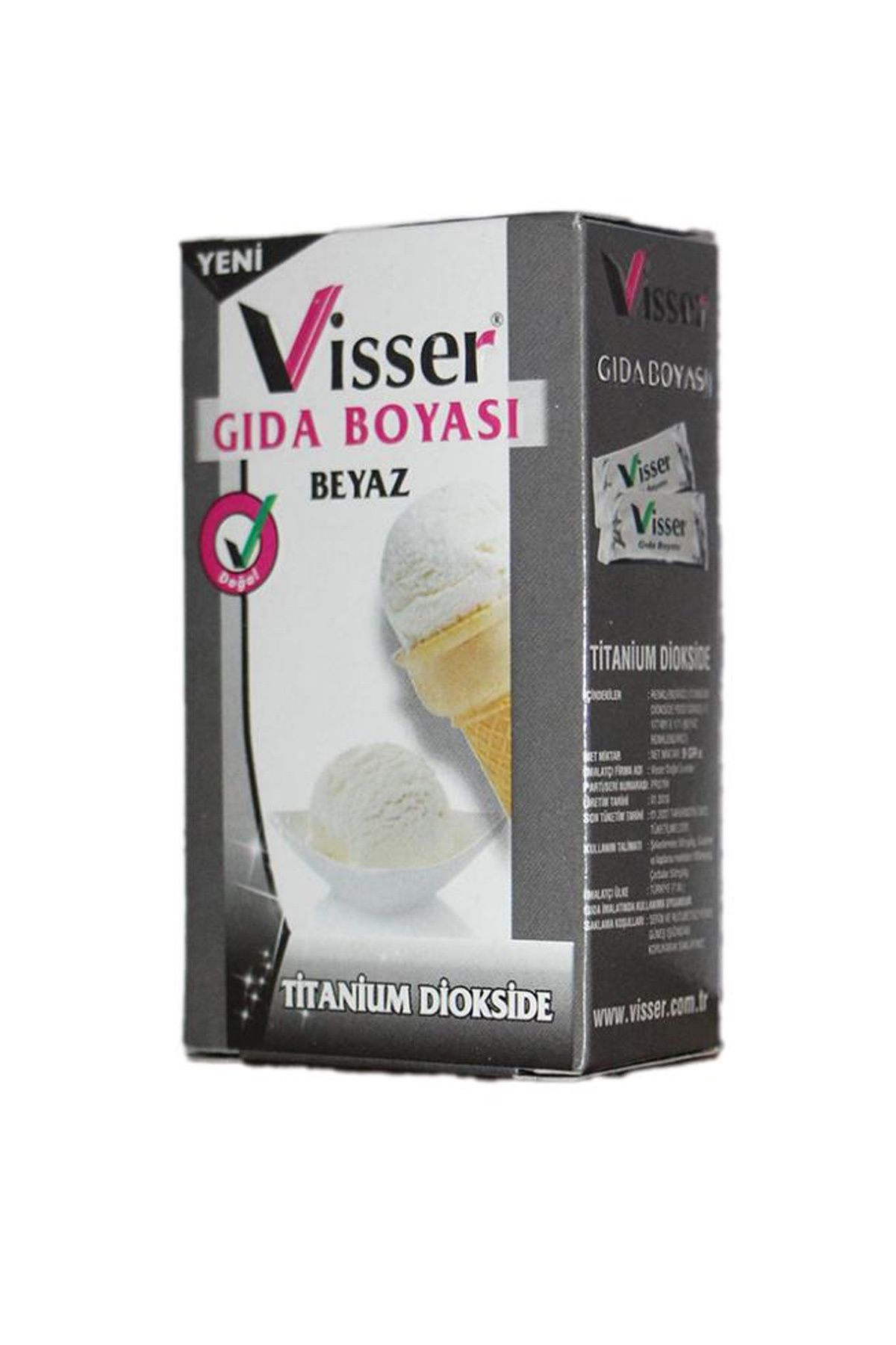 Genel Markalar Visser Toz Gıda Boyası Beyaz