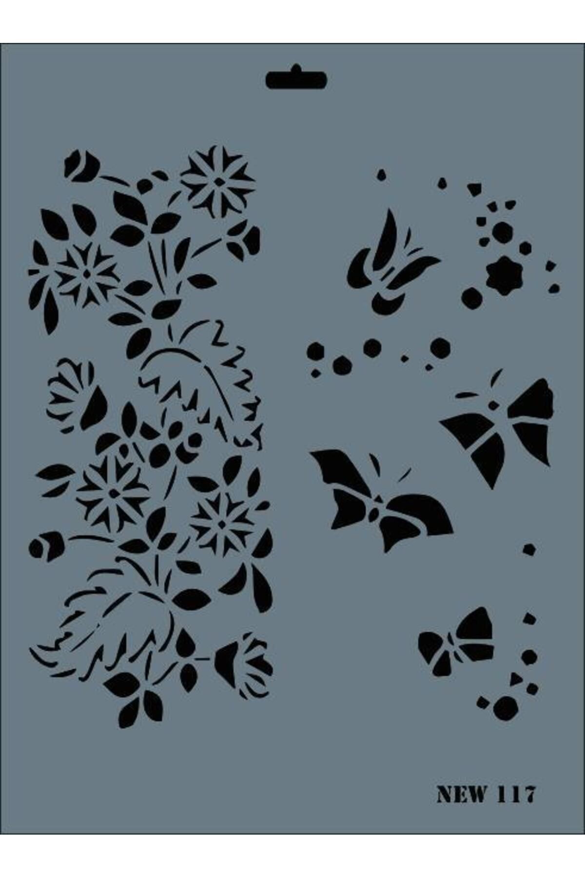 feifei Rich New Seri N-117 Stencil 35x25 Cm