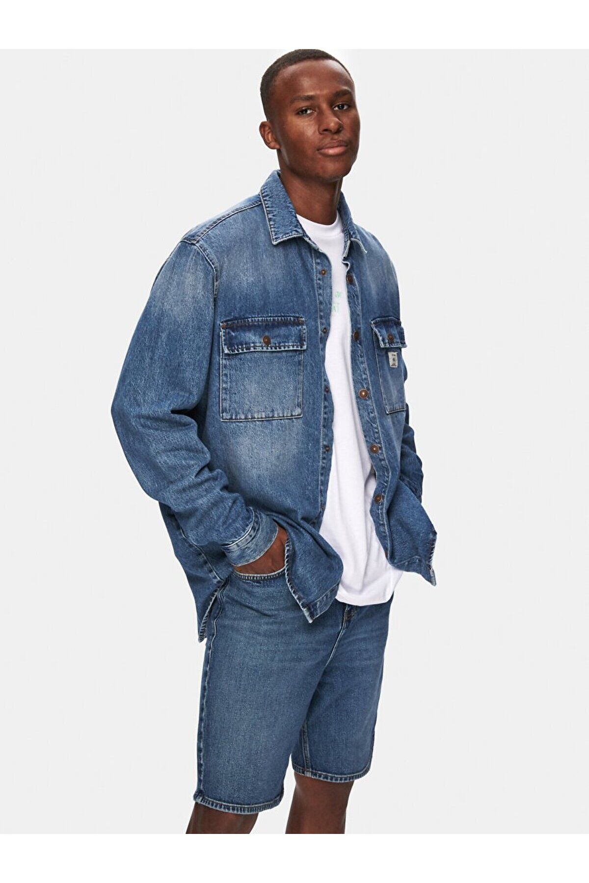 Ltb-Steven Oversize Jean Košile 5