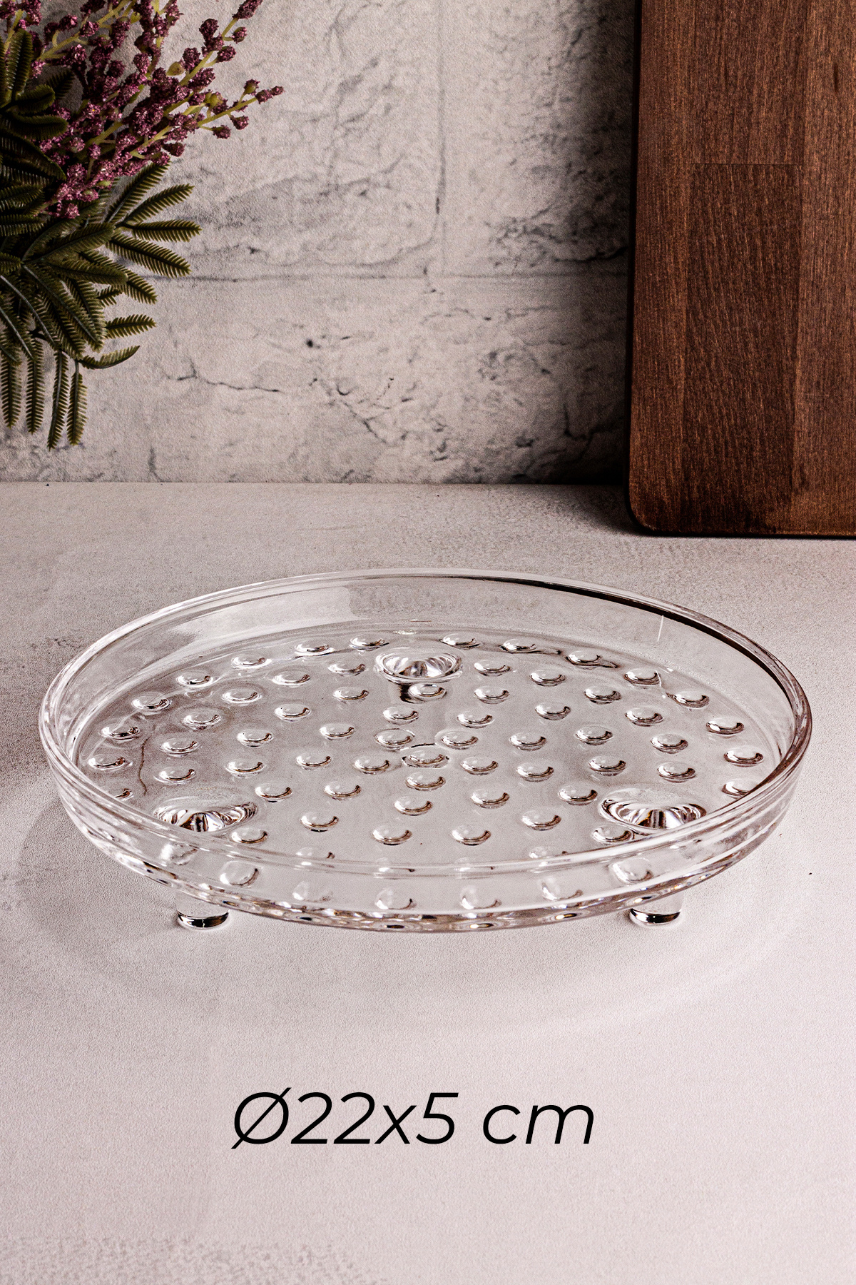 Snippy-Vitria - Glass Footed Round Cake and Pastry Presentation Plate Cake Cookie Pastry Plate 5