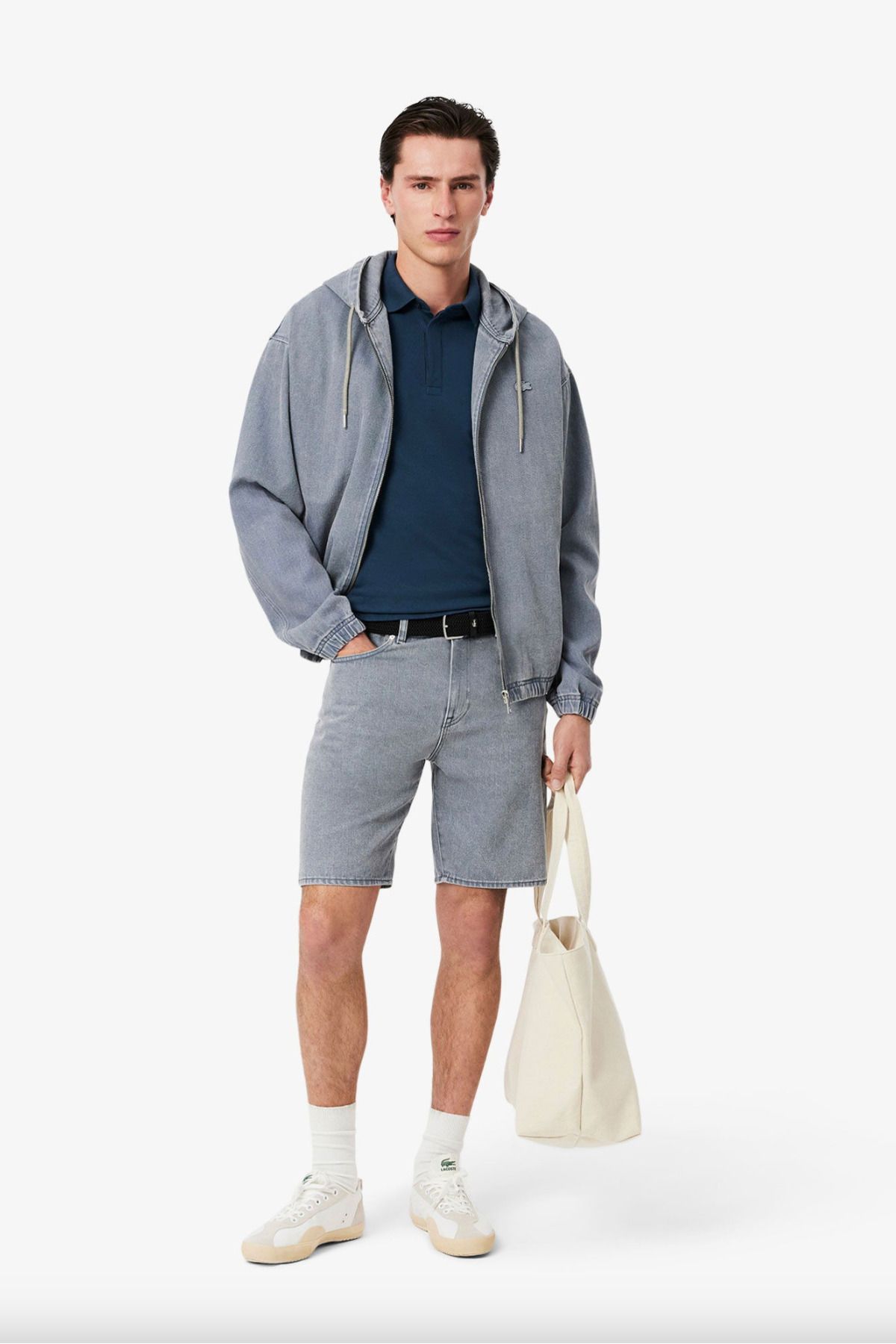 تی شرت یقه پولو مردانه چوگان کشش به طور منظم پاریس Lacoste