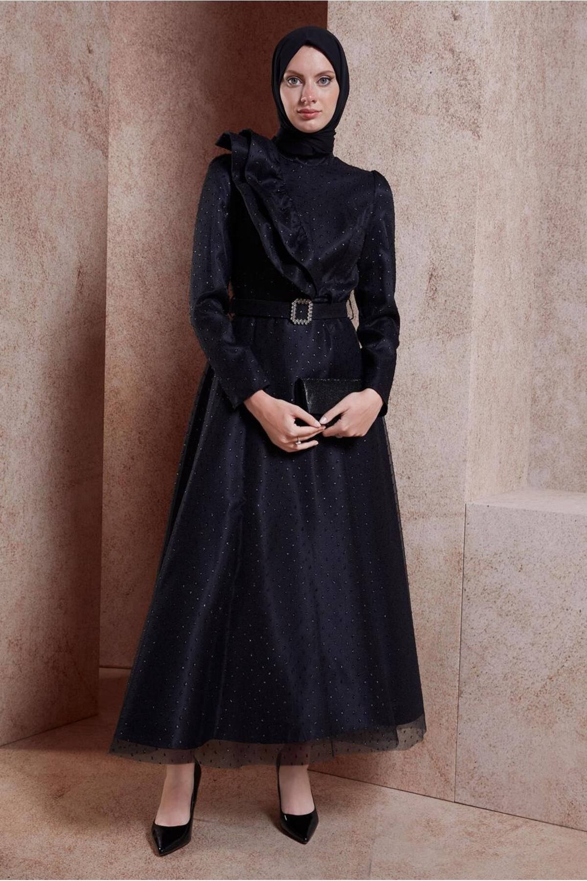 Alvina-50271 Model Rochie de Seara Modestă - Rochie cu Curea 1