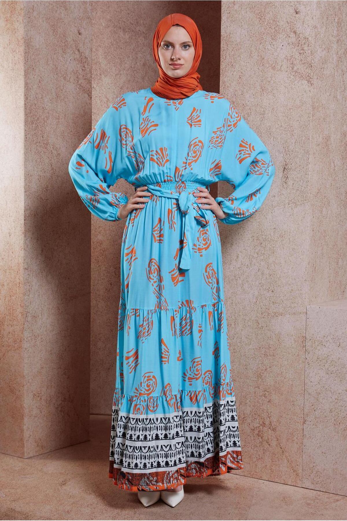 آلوینا لباس مجلسی ویسکوز کمربنددار ۴۴۶۰۲ آلوینا لباس مجلسی ویسکوز کمربنددار ۴۴۶۰۲