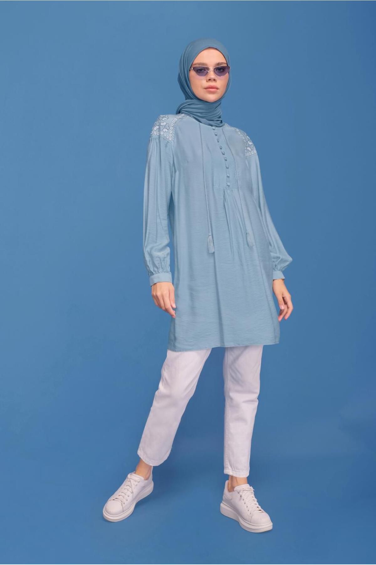تونیک دکمه دوزی 41615 Alvina