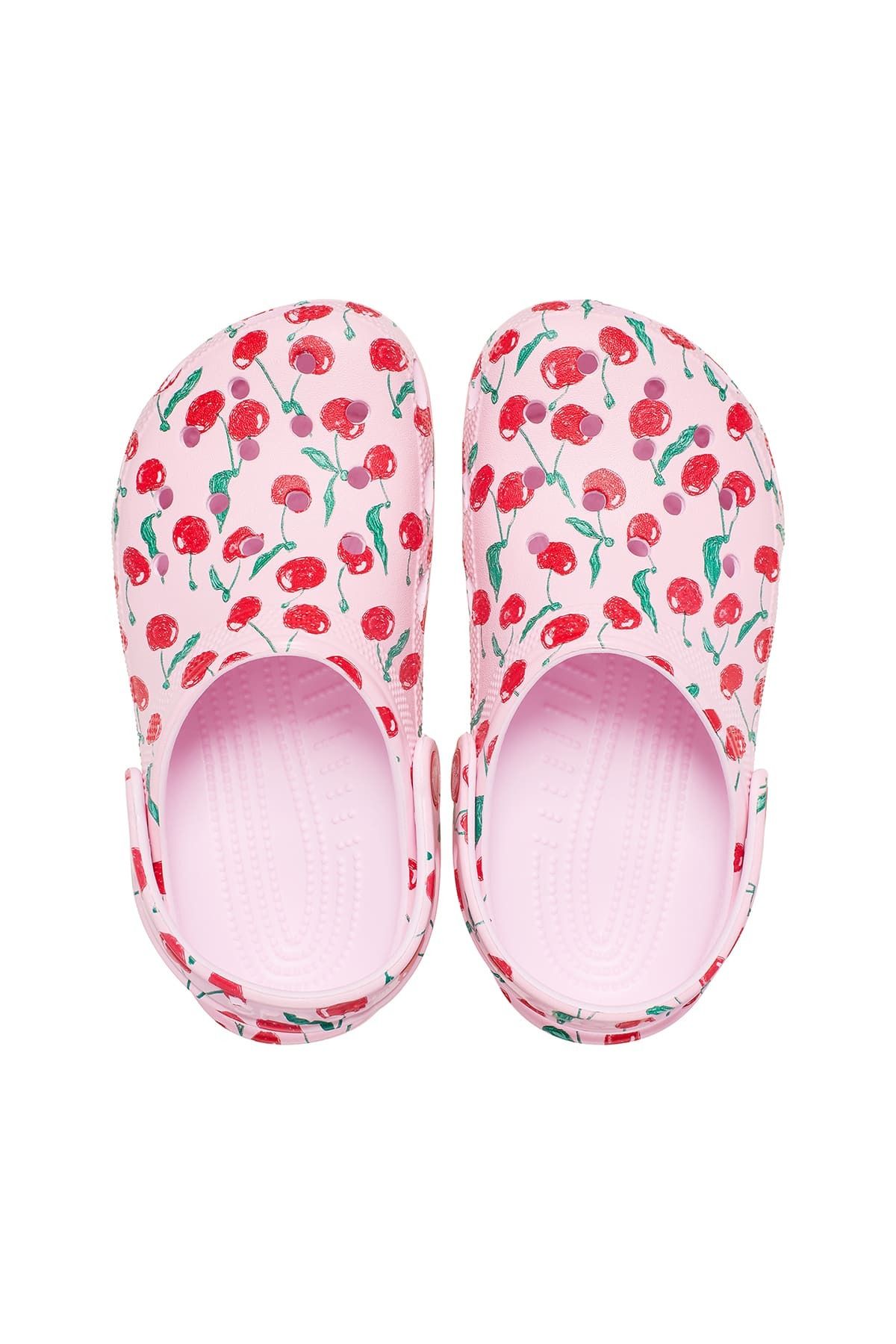Crocs-Класически чехли Pink Girl с пресни плодове 6