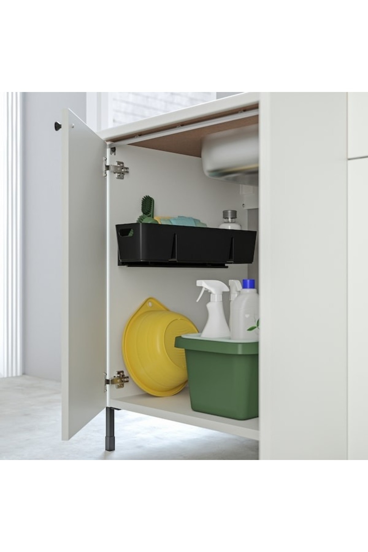 IKEA-منزلق UPPDATERA للصندوق، مقاس 50×12 سم، لون أنثراسيت - منظم أدراج قابل للتعديل 2