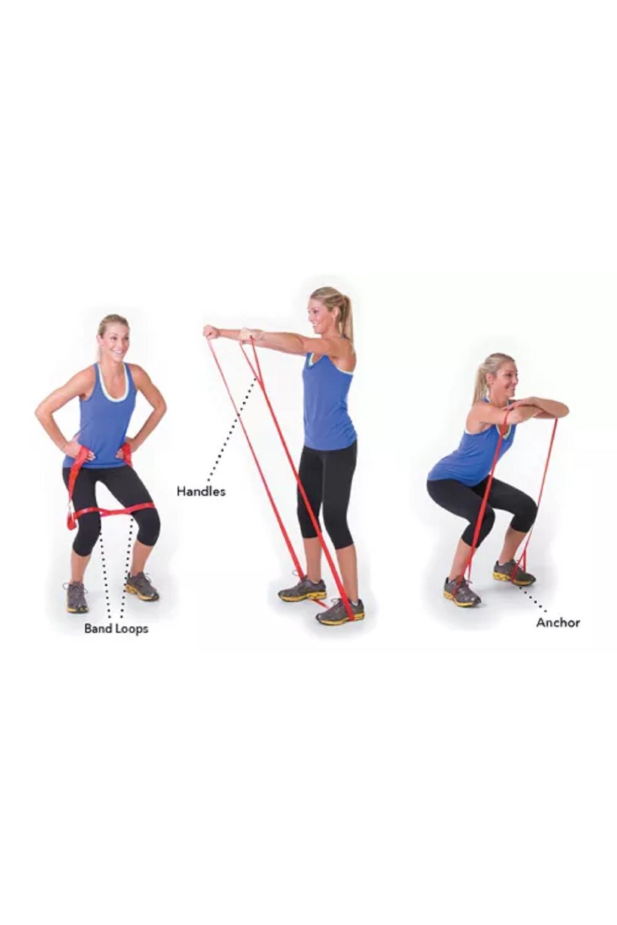THERABAND-CLX Banda de bucle consecutive 2 metri ALBASTRU 2,6 Kg REZISTENȚĂ 7