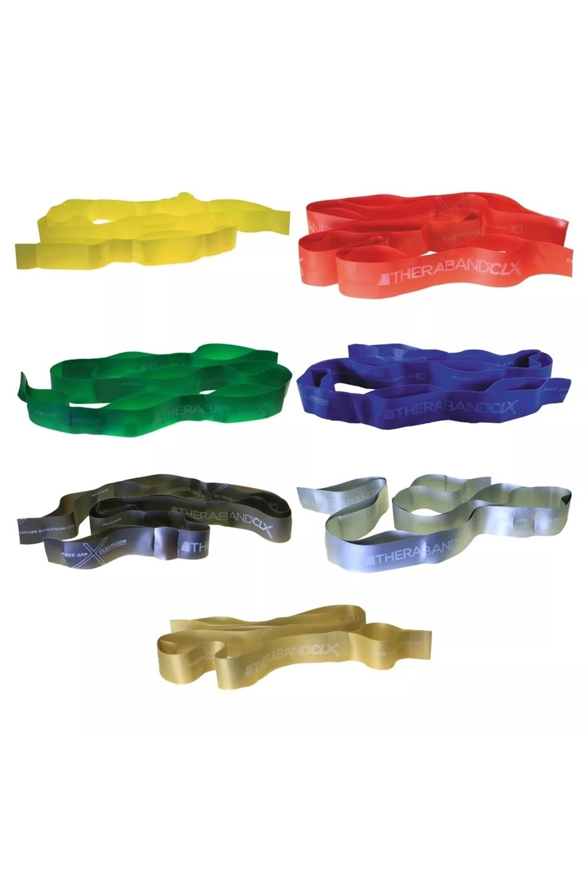 THERABAND-CLX Banda de bucle consecutive 2 metri ALBASTRU 2,6 Kg REZISTENȚĂ 6