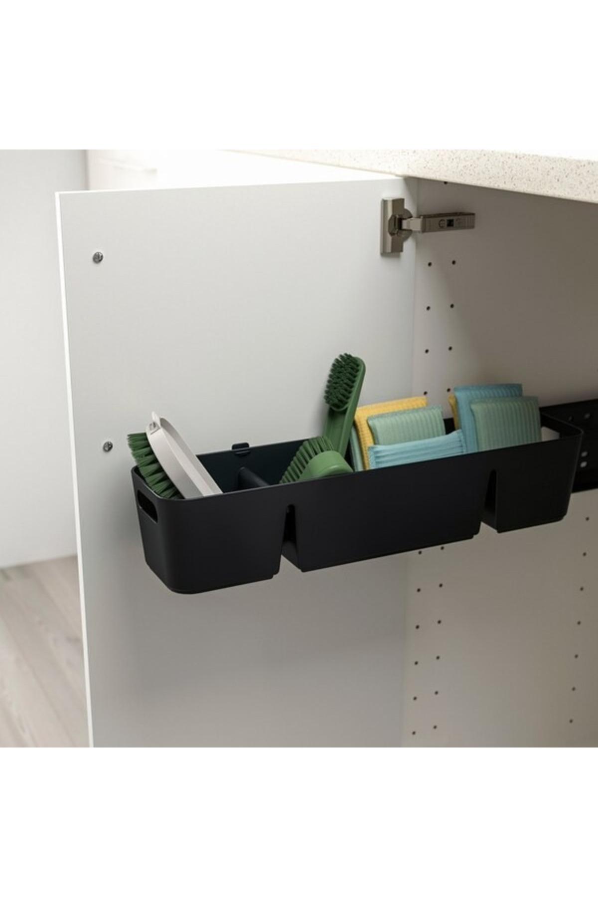 IKEA-منزلق UPPDATERA للصندوق، مقاس 50×12 سم، لون أنثراسيت - منظم أدراج قابل للتعديل 3