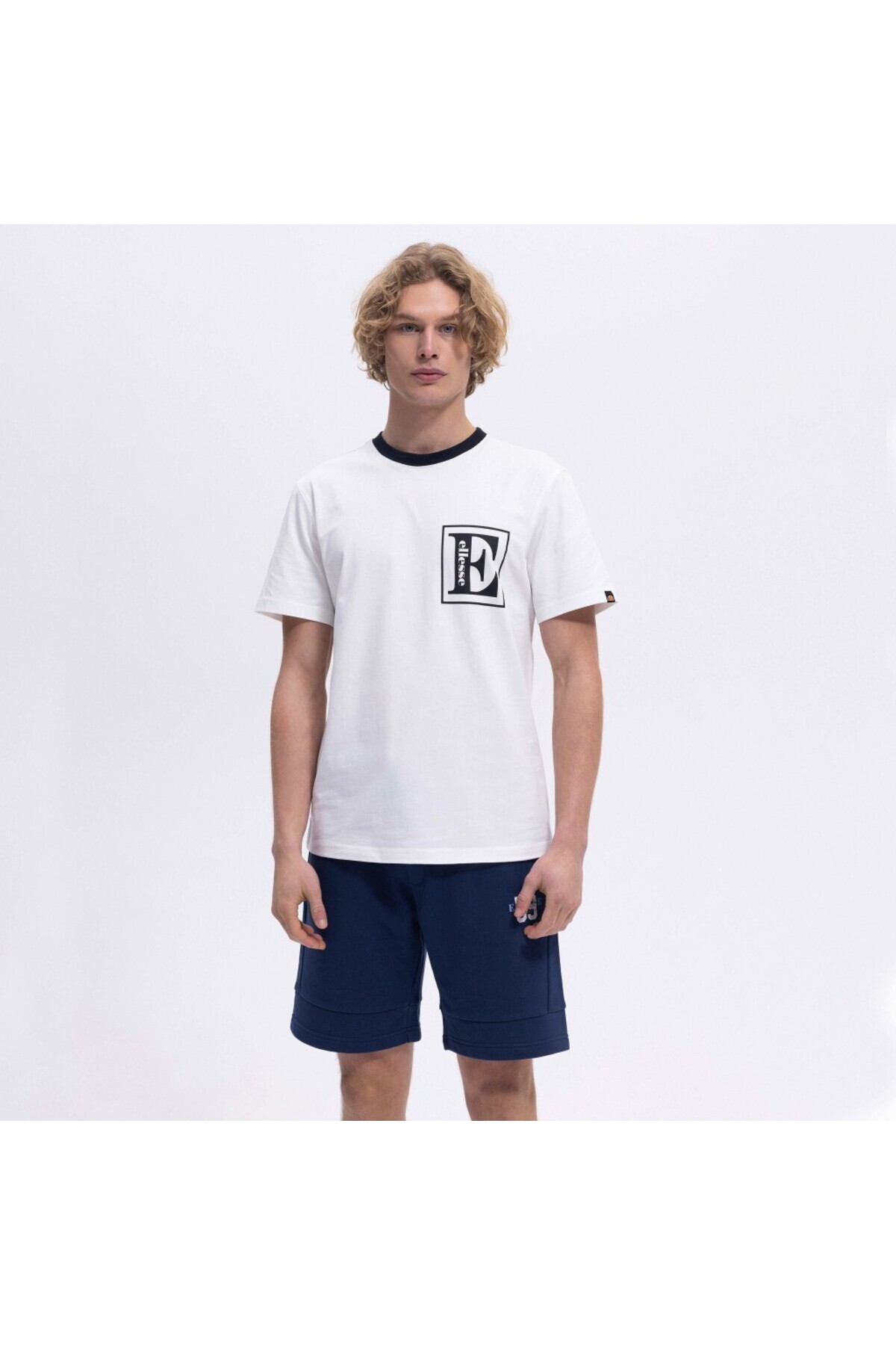 Ellesse-Ανδρικό μπλουζάκι σε λευκό χρώμα EM458 3