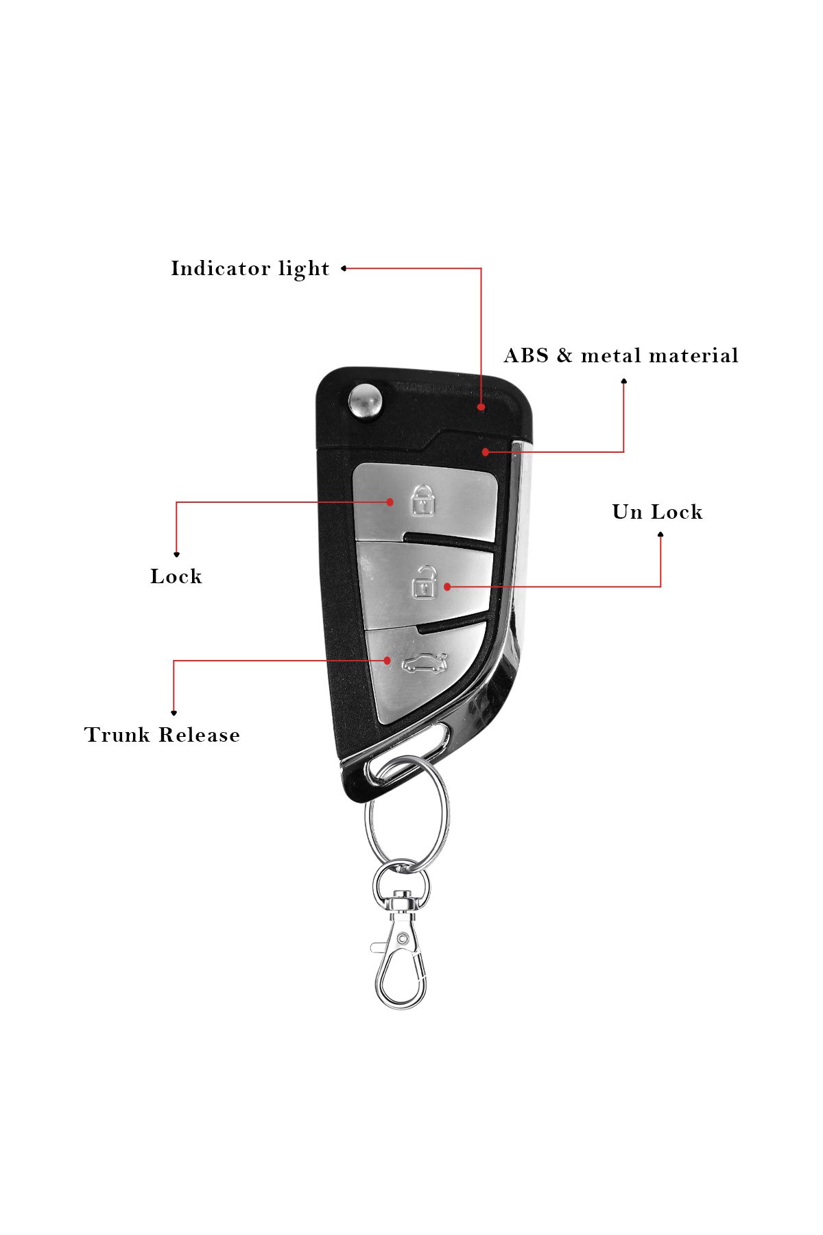 3XR-Car Keyless Entry System Central Locking Remote System with Enhanced Security and Universal Fit 3
