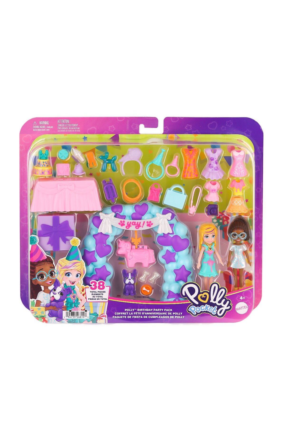 Easy Tedarik JCC33 Polly Pocket Pollynin Doğum Günü Partisi Paketi
