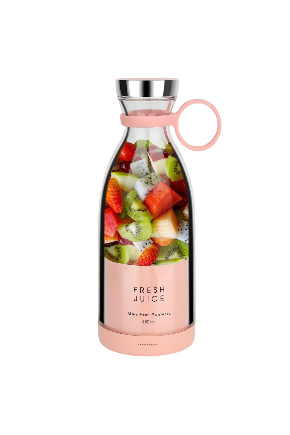 STARCREST Mini Blender Portabil Starcrest , Incarcare Wireless, 350ml, 4 Lame 3d, 20.000 Rpm, Roz - One Size