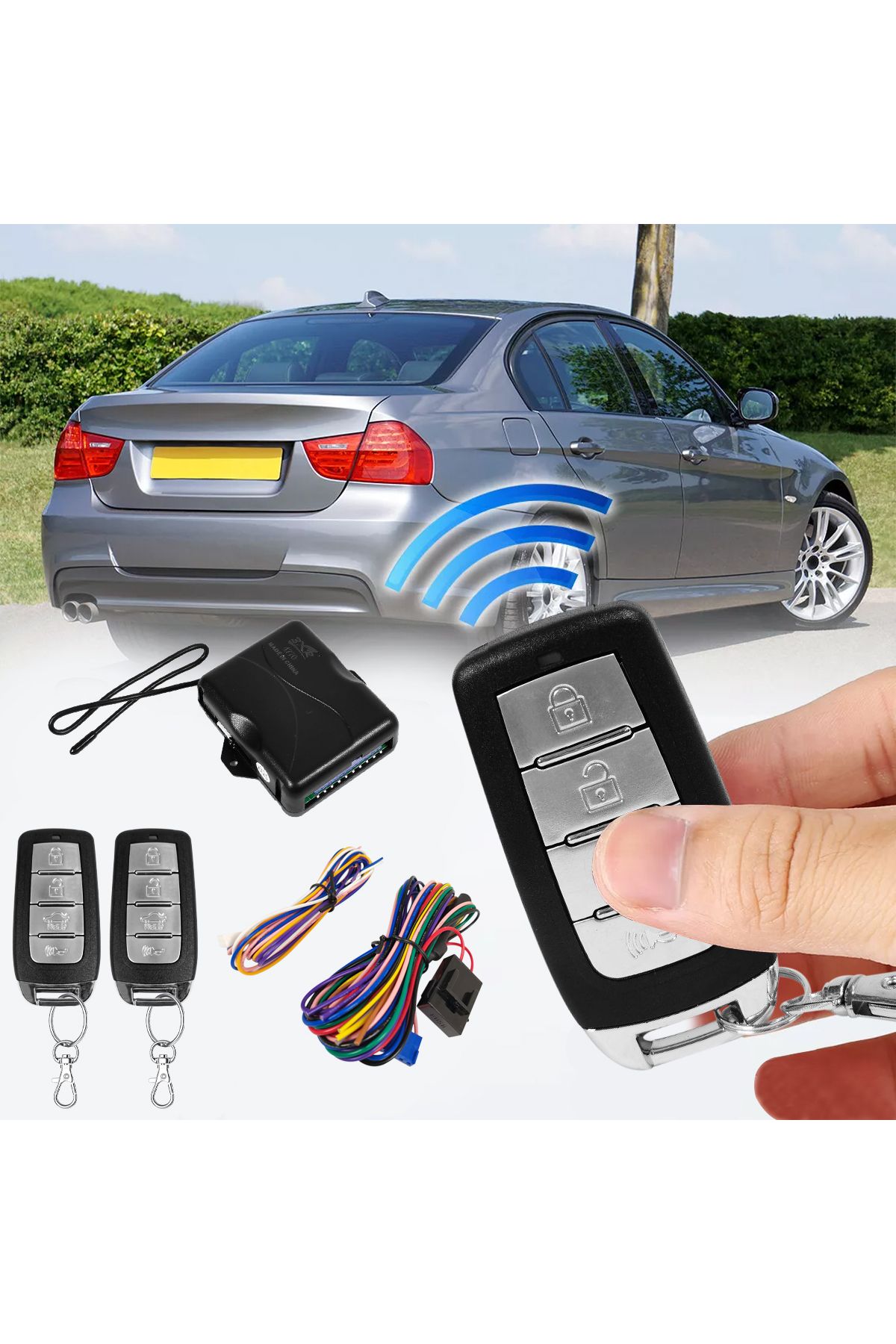 3XR-Universal Car Keyless Entry System with Remote Lock Unlock, Trunk Release, Window Closer 8