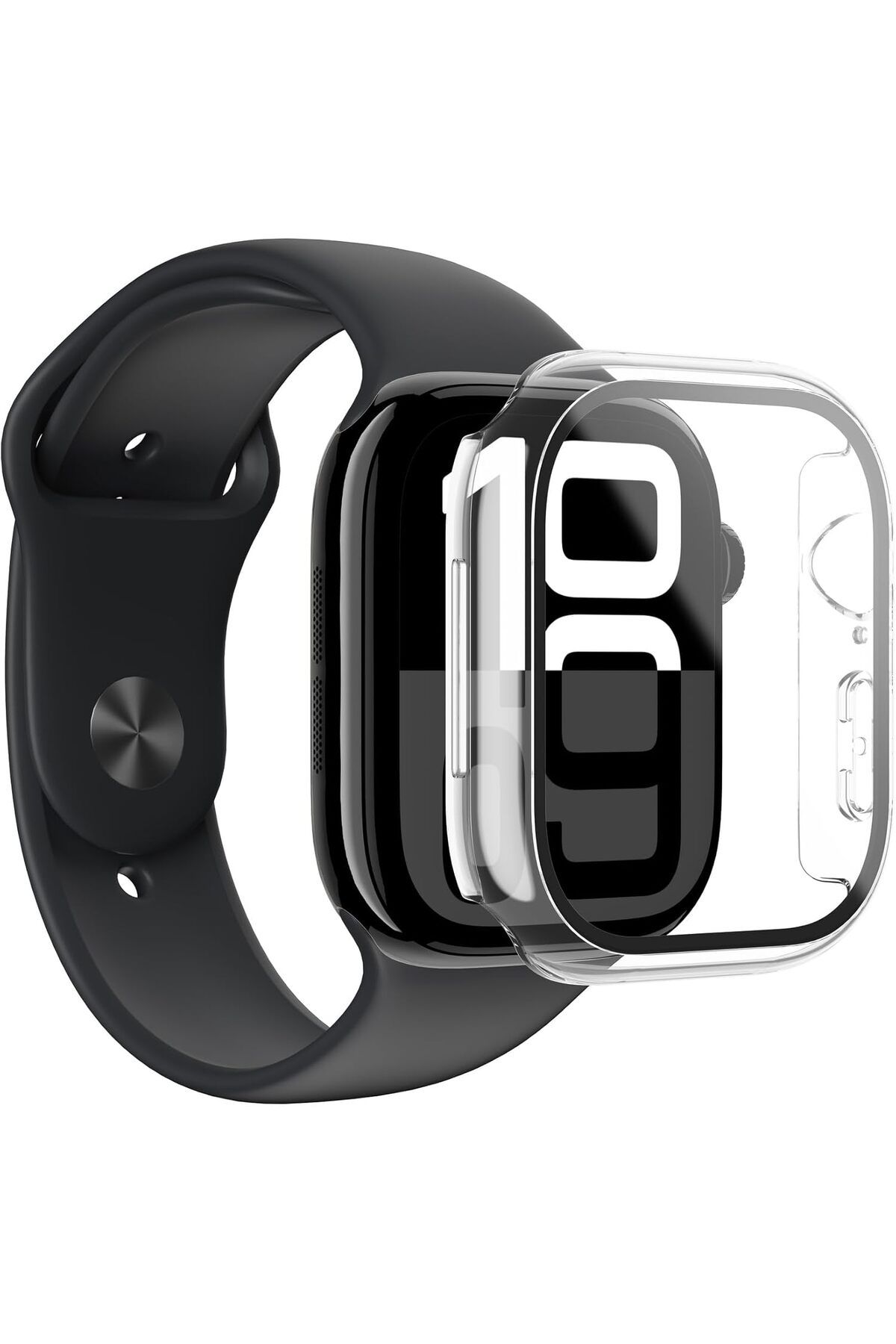 Amazingthing-حافظة Radix FullGuard من Amazing Thing لساعة Apple Watch 10 مقاس 42 مم مع واقي شاشة مدمج - شفاف 5