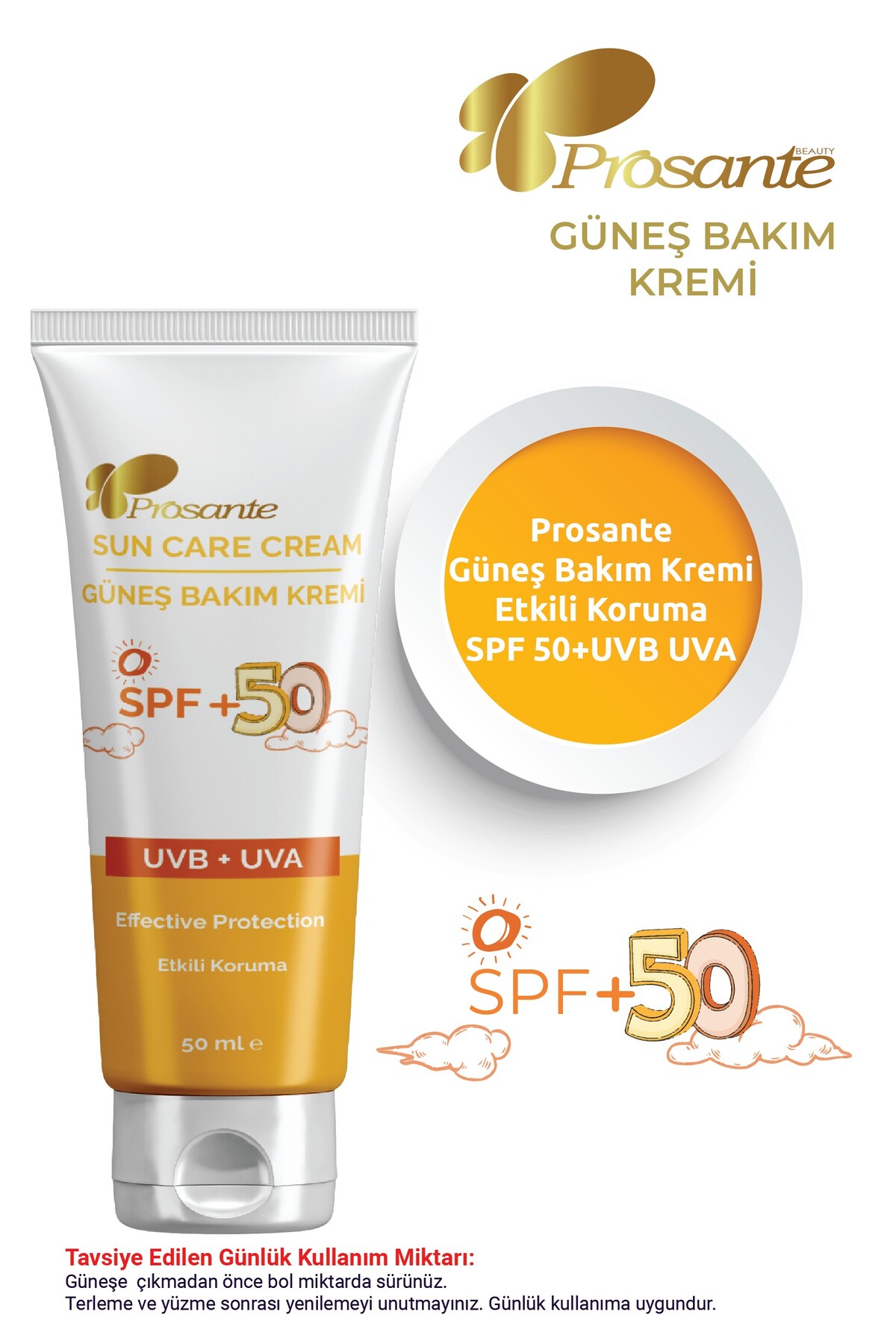 Güneş Bakım Kremi Spf 50 Çocuk 50 ml 3'lü Paket — 153.20.167 — تصویر 3 از 4