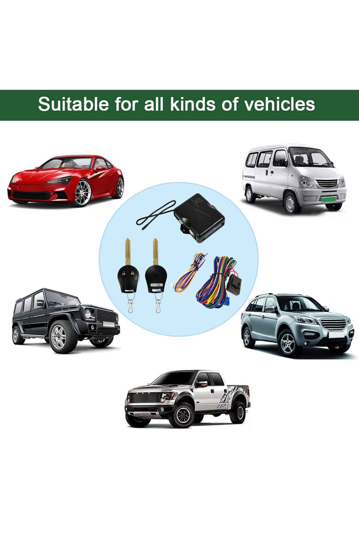 3XR-Car Keyless Entry System with Central Locking Remote for Advanced Vehicle Security and Convenience 5