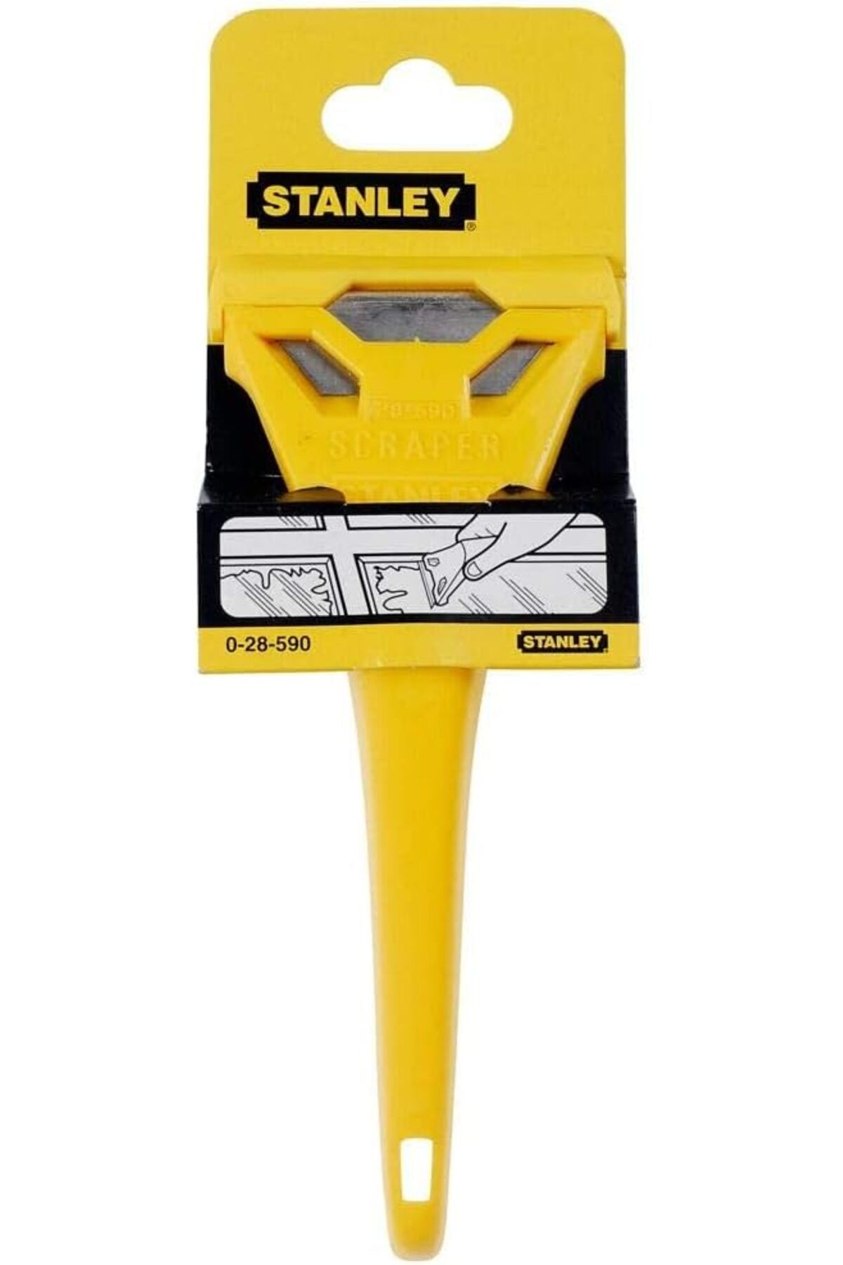 Stanley-170 Mm Window Scraper 0-28-590, Yellow 4