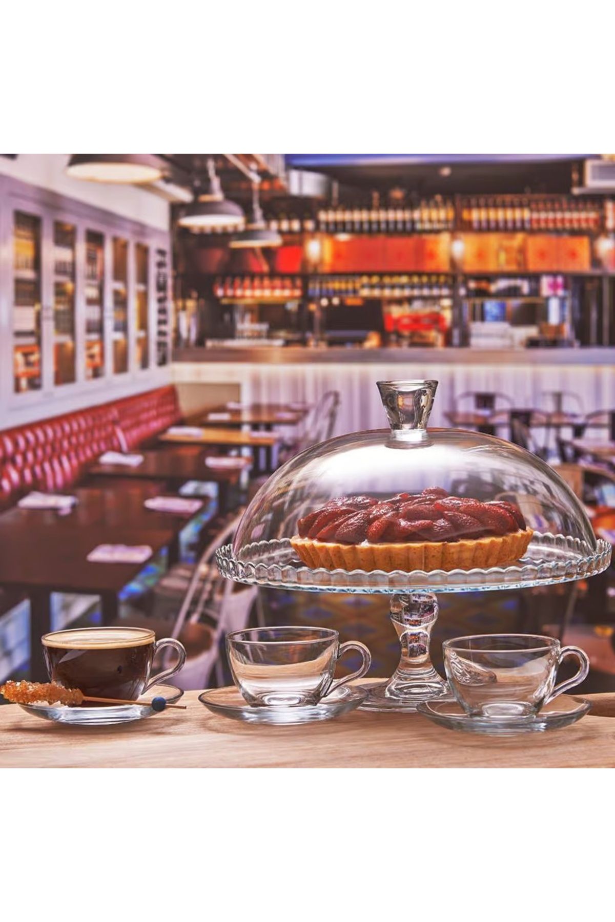 Paşabahçe-Set servire ceai sau cafea, 12 piese, 6 persoane, Basic 6