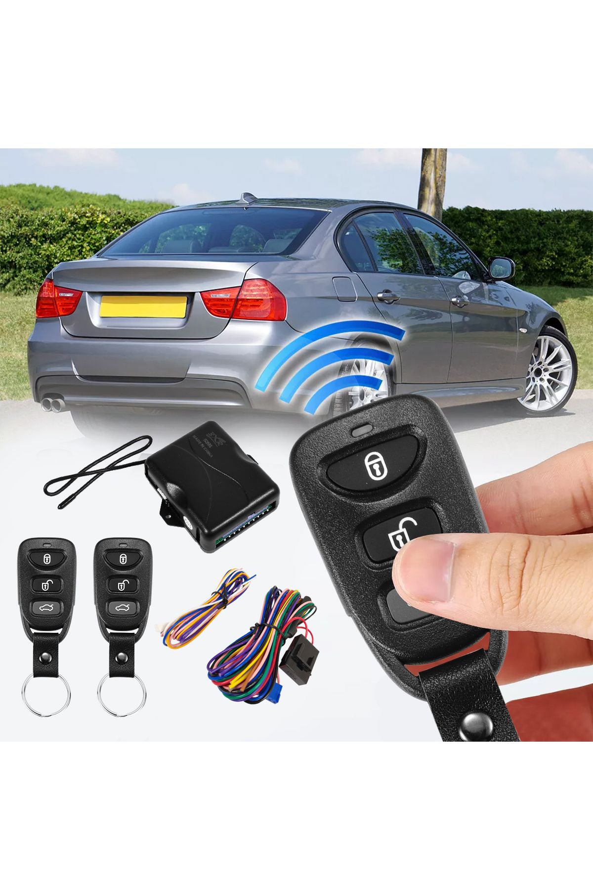 3XR-Car Keyless Entry System Central Locking Remote System with Universal Compatibility 6
