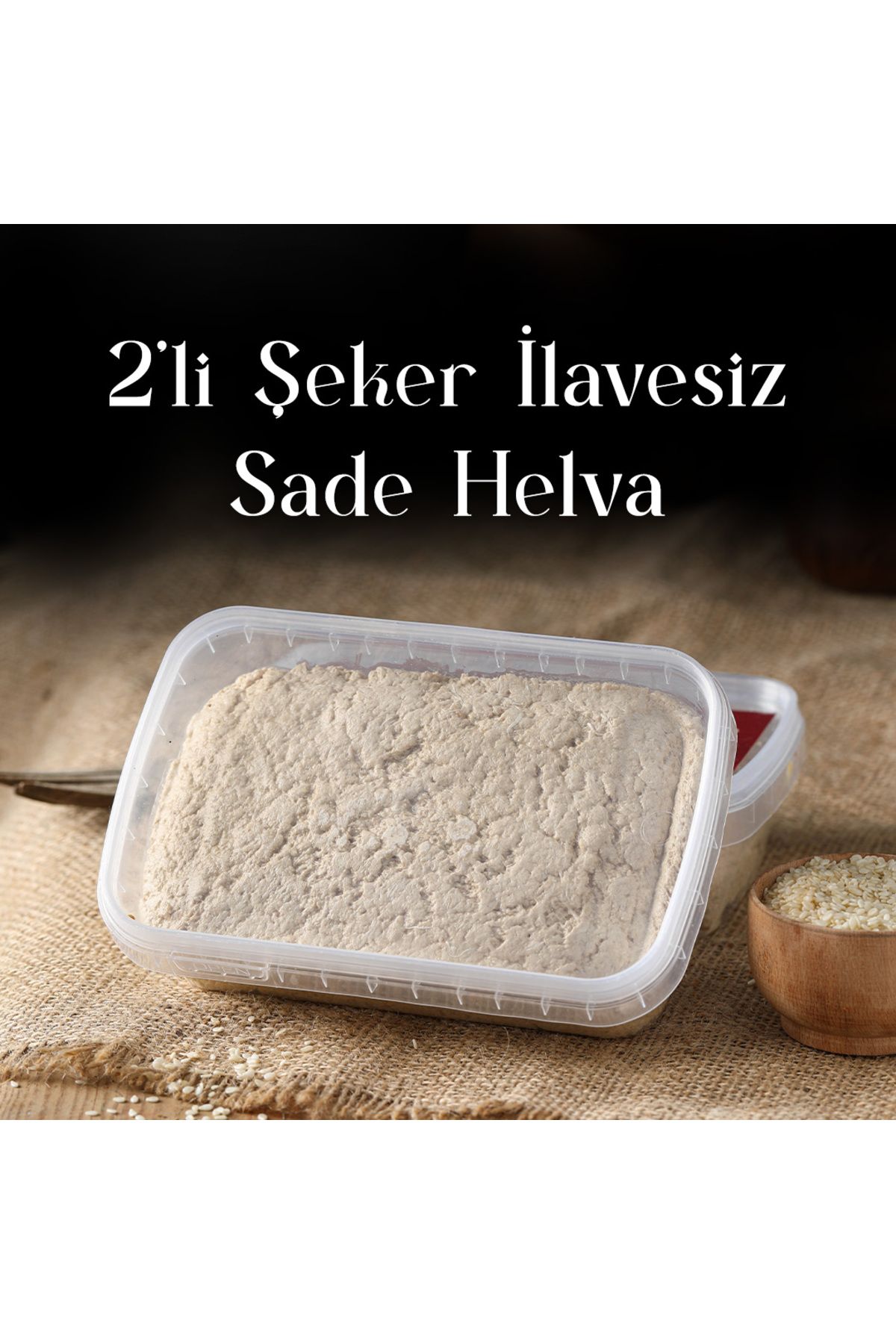 İNANÇ FIRIN Şeker İlavesiz Sade Tahin Helvası 400gr (2 Lİ)