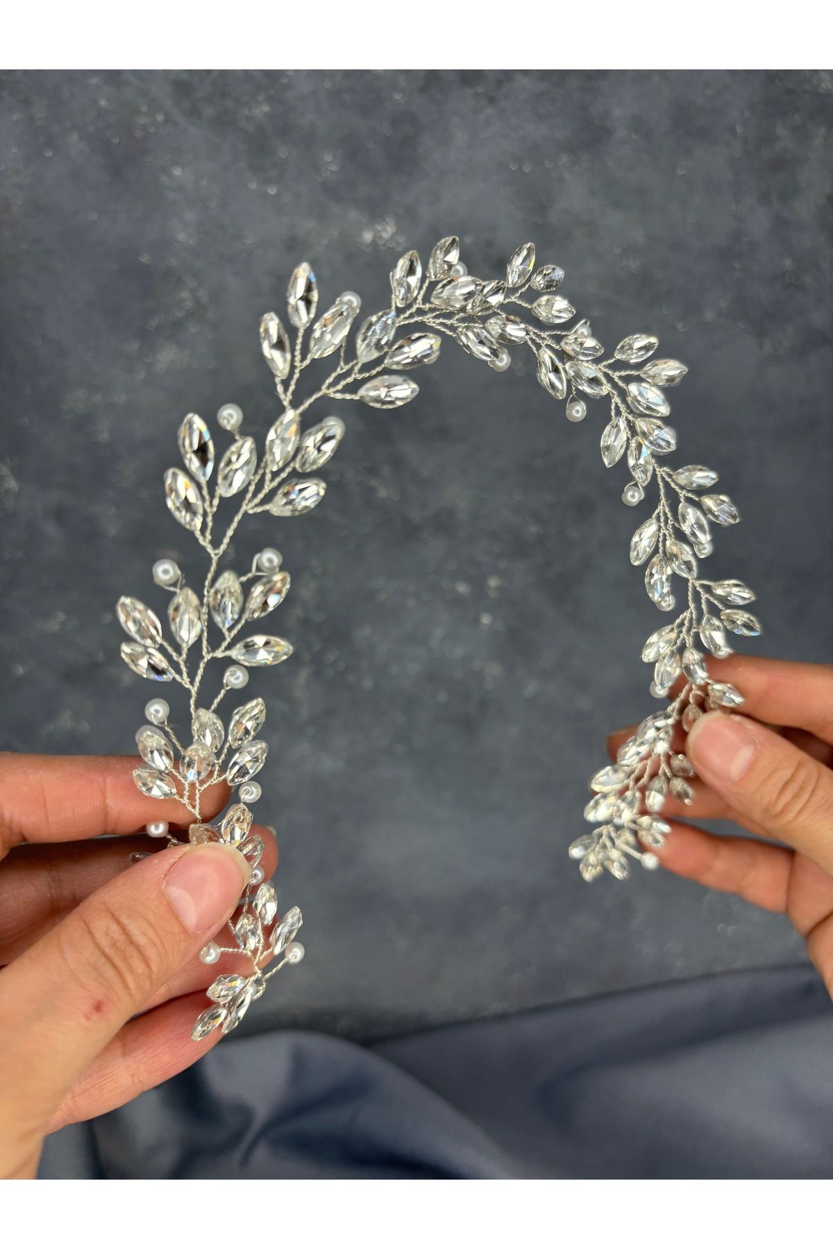 Hayalperest boncuk-Salla Special Design Bridal Henna Crown Hair Accessory 1
