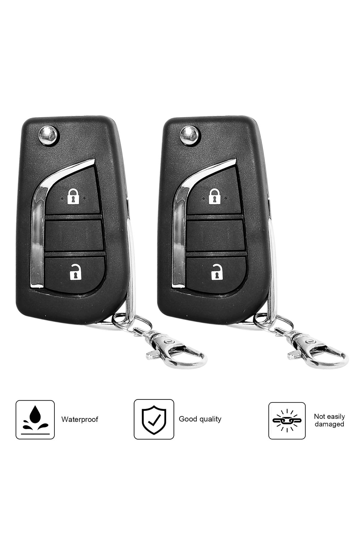 3XR-Car Keyless Entry System with 2 Remote Controls and Central Locking Module – Universal Fit 6