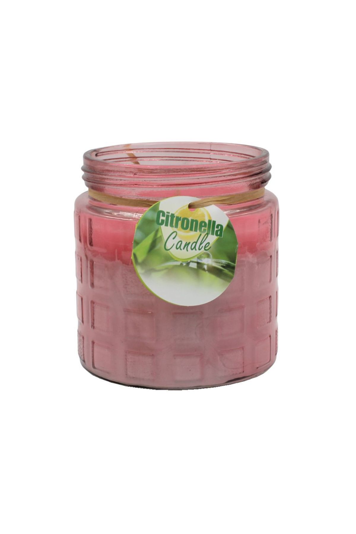 BM GİFT DESİGN Lumânare Parfumată Roz Cu Citronella Anti-insecte - Mărime unică