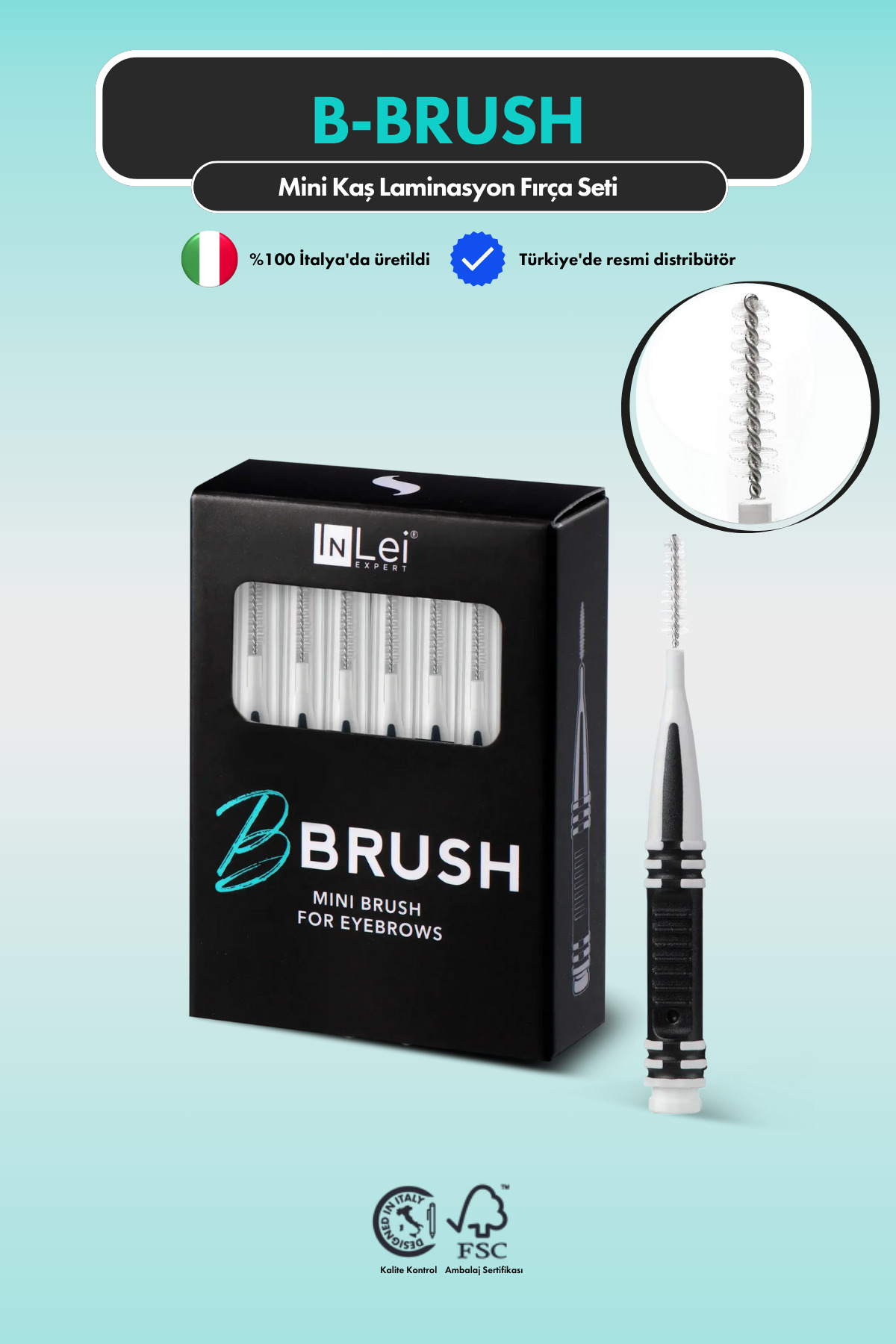 B-Brush Profesyonel Kaş Şekillendirme ve Tarama Fırçaları — bbrush