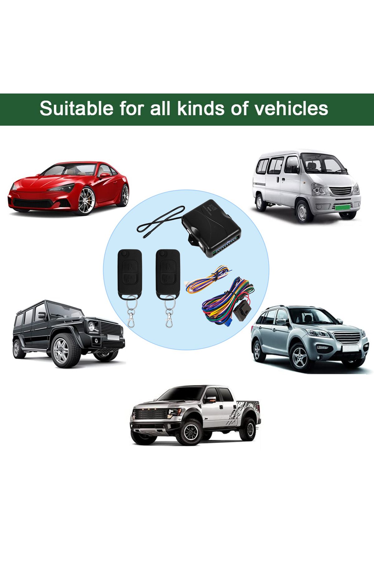 3XR-Car Keyless Entry System Central Locking Remote System with Enhanced Security and Universal Fit 7