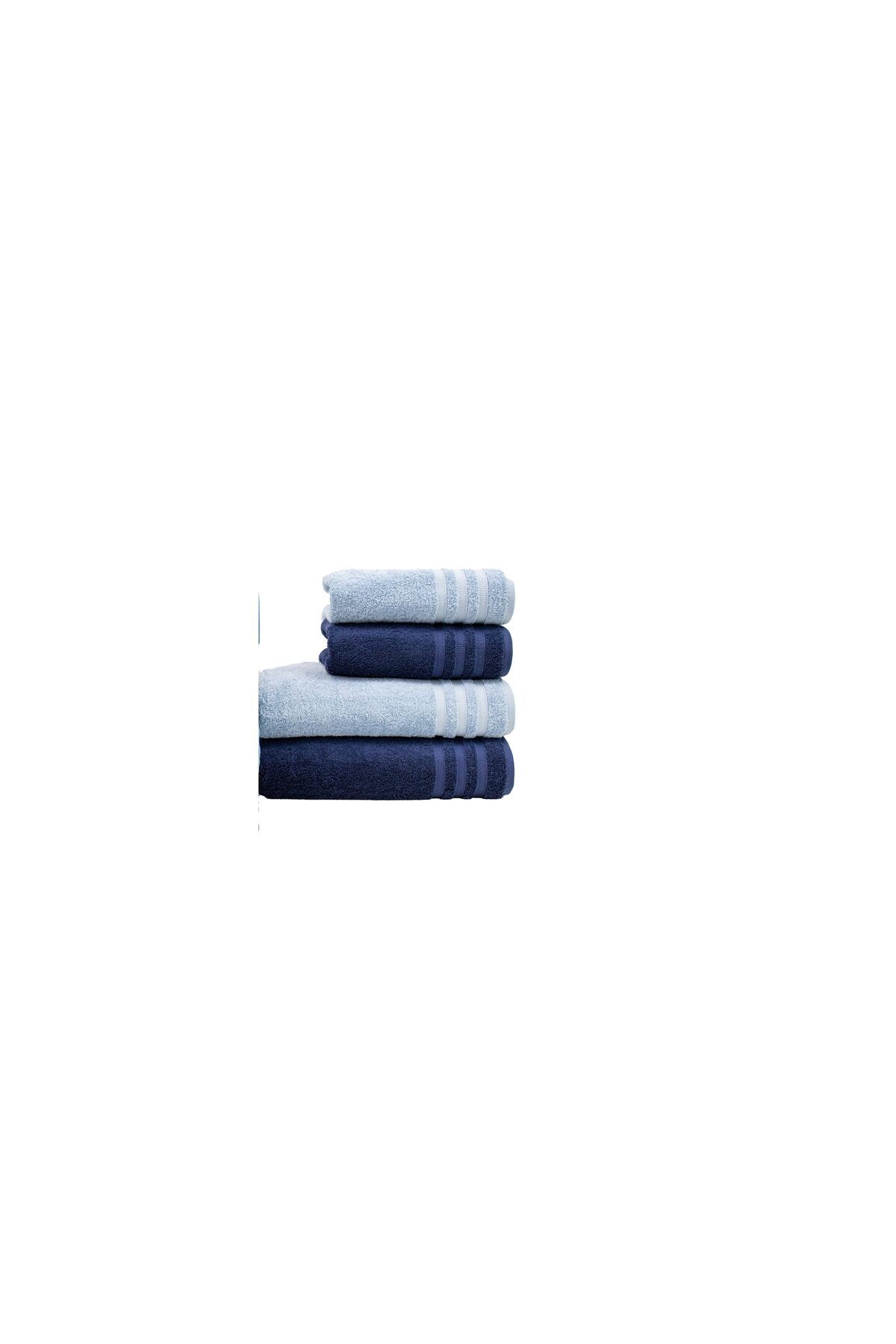 Class Home Collection-Set of 2 absorbent towels, 100% Cotton, 580 gsm density, 50x100cm + 70x140 cm, Lamia, Ice Blue 6