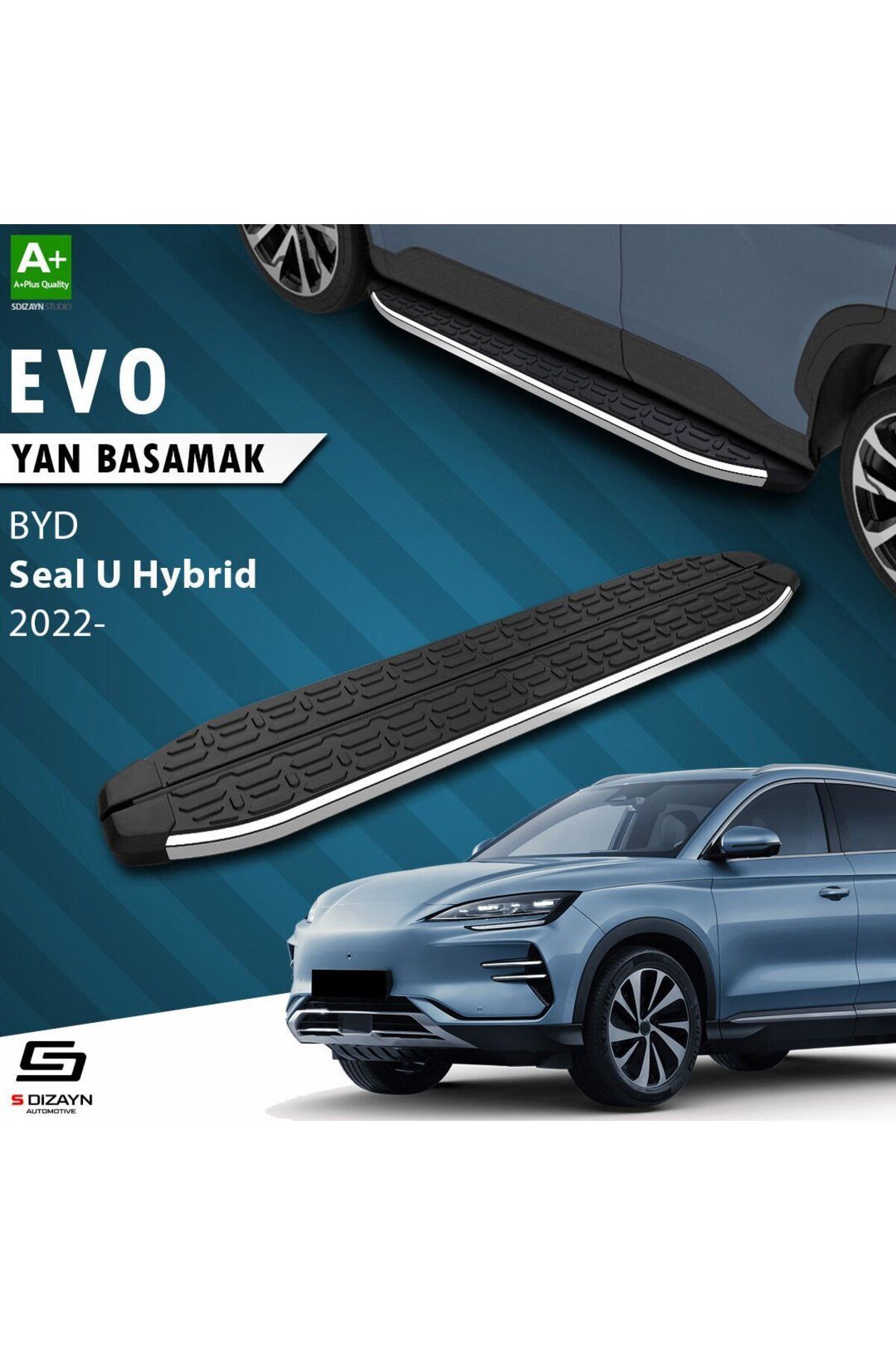 Drs Tuning S-Dizayn BYD Seal U Hybrid Evo Krom Yan Basamak 193 Cm 2022 Üzeri A+ Kalite
