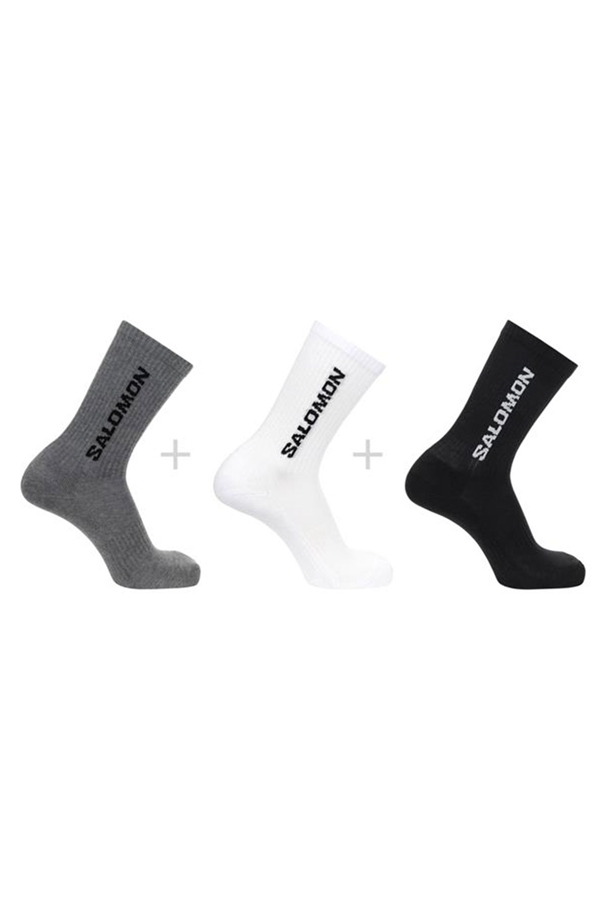 سالومون جوراب‌های روزمره Crew بسته 3 عددی، یونیسکس، چند رنگ، مناسب برای استفاده روزمره، سبک غیررسمی LC2086200