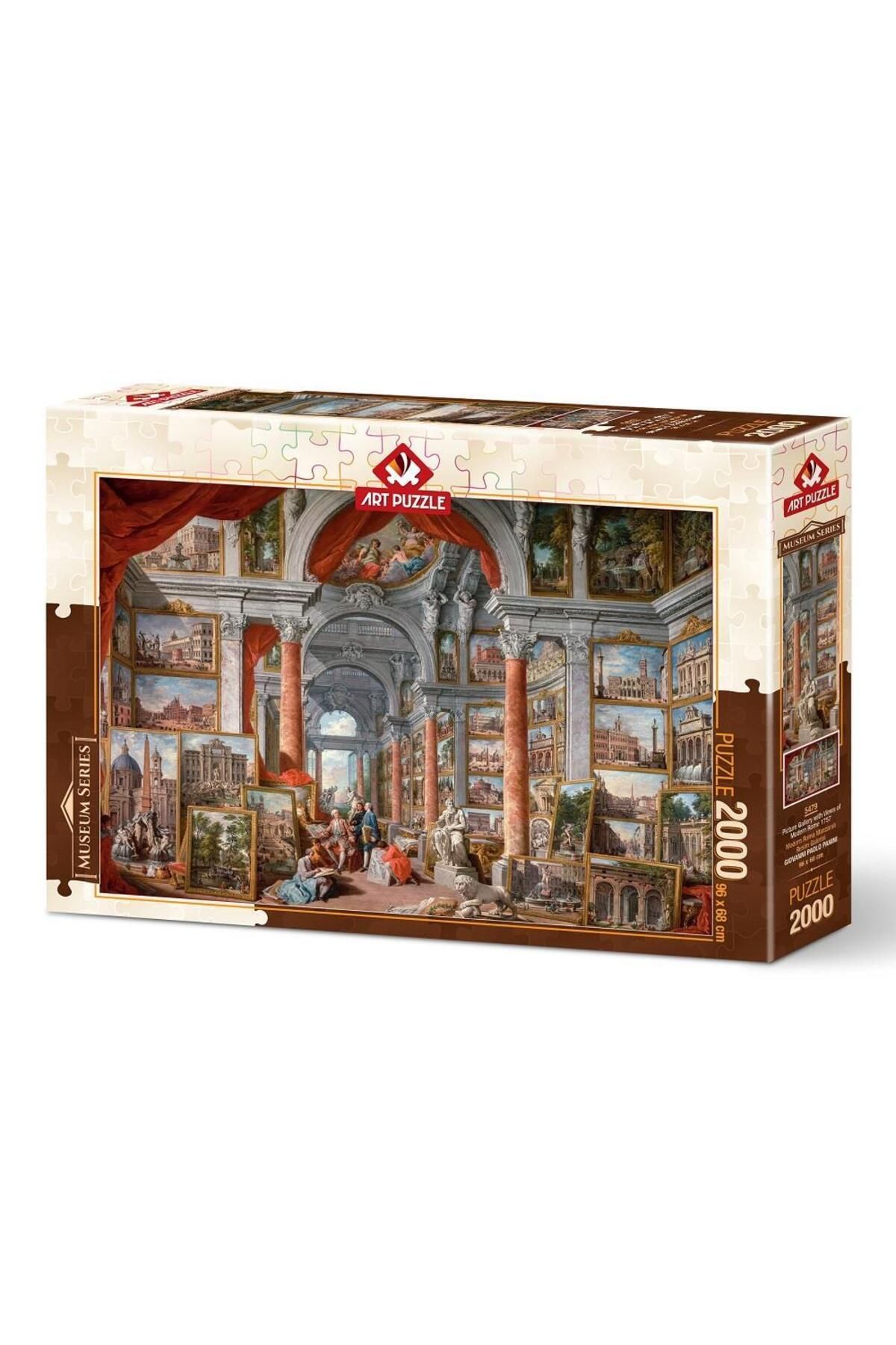 Art Puzzle-معرض لوحات المناظر الطبيعية الرومانية الحديثة، (1757) لغز 2000 قطعة 3