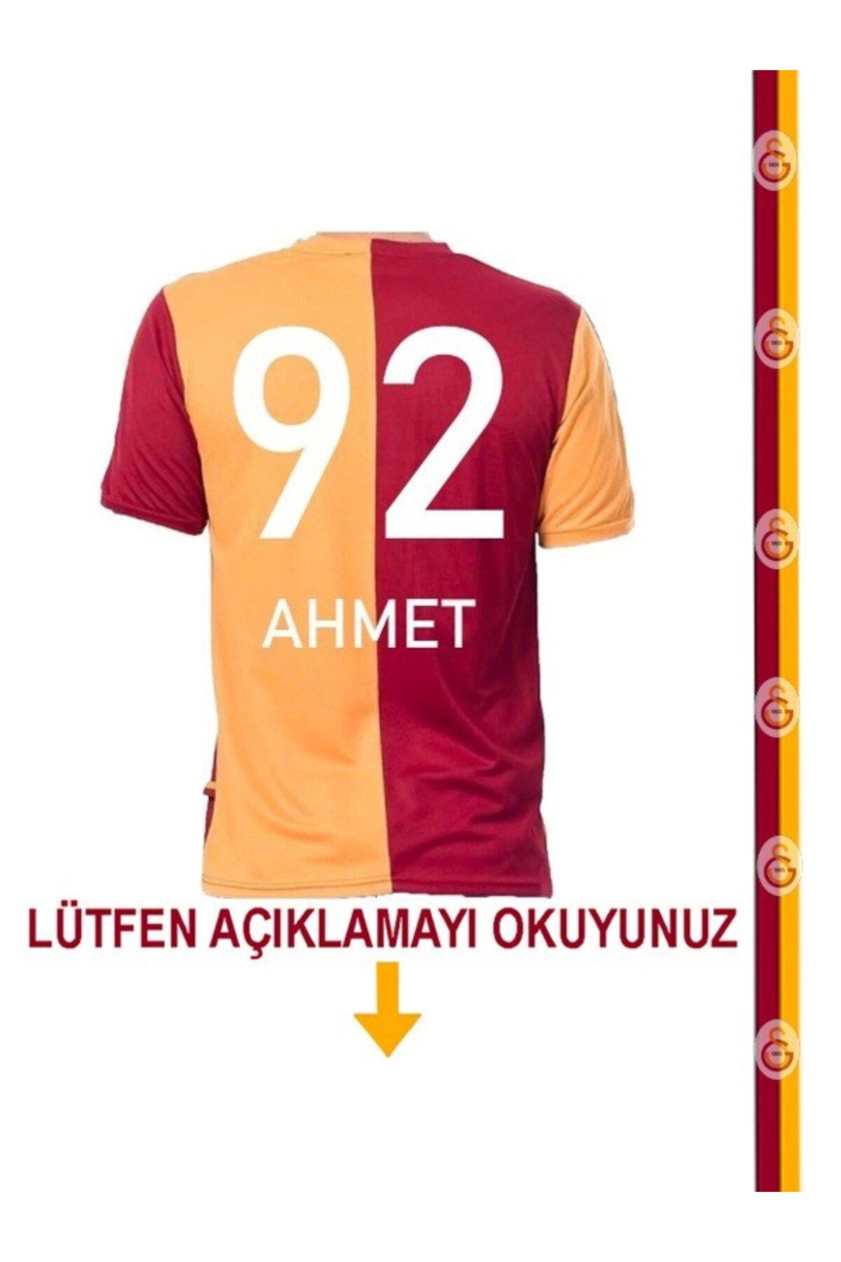 Galatasaray Orijinal İsim ve Numara Baskılı Forma