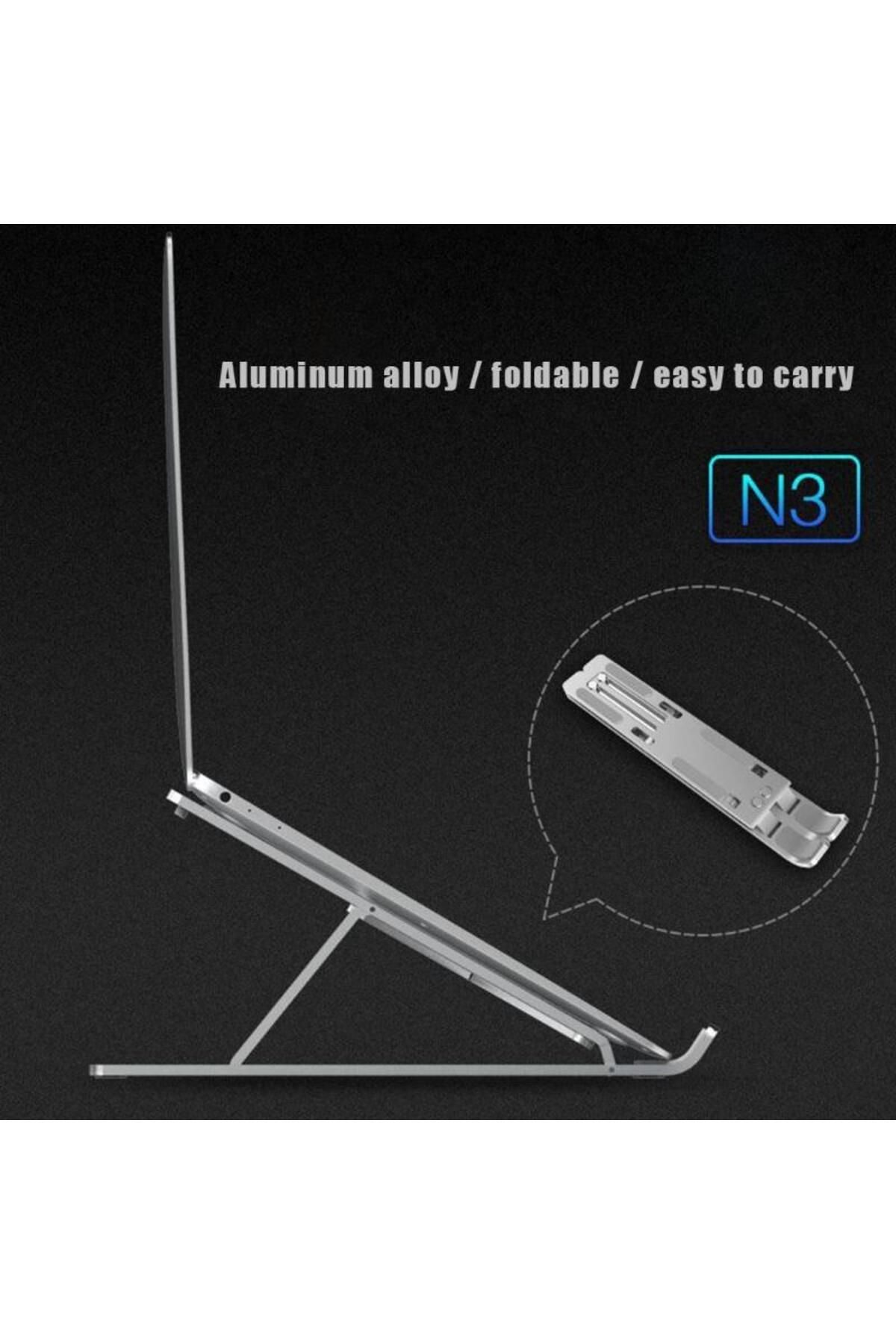 Techmaster-Nuoxi N3 6 Level Metal Macbook Notebook Reading Stand Foldable 3