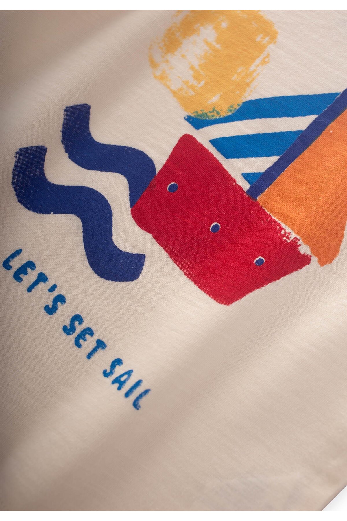 Cigit Baskılı Kot Kaprili T-Shırt Takım 1-5 Yaş Ekru fotoğrafı 4 (önizleme)